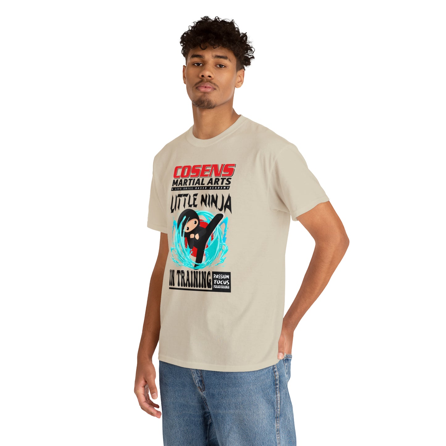 Adult "Little Ninja in Training" Cosens Martial Arts Unisex Heavy Cotton Tee Unisex Heavy Cotton Tee