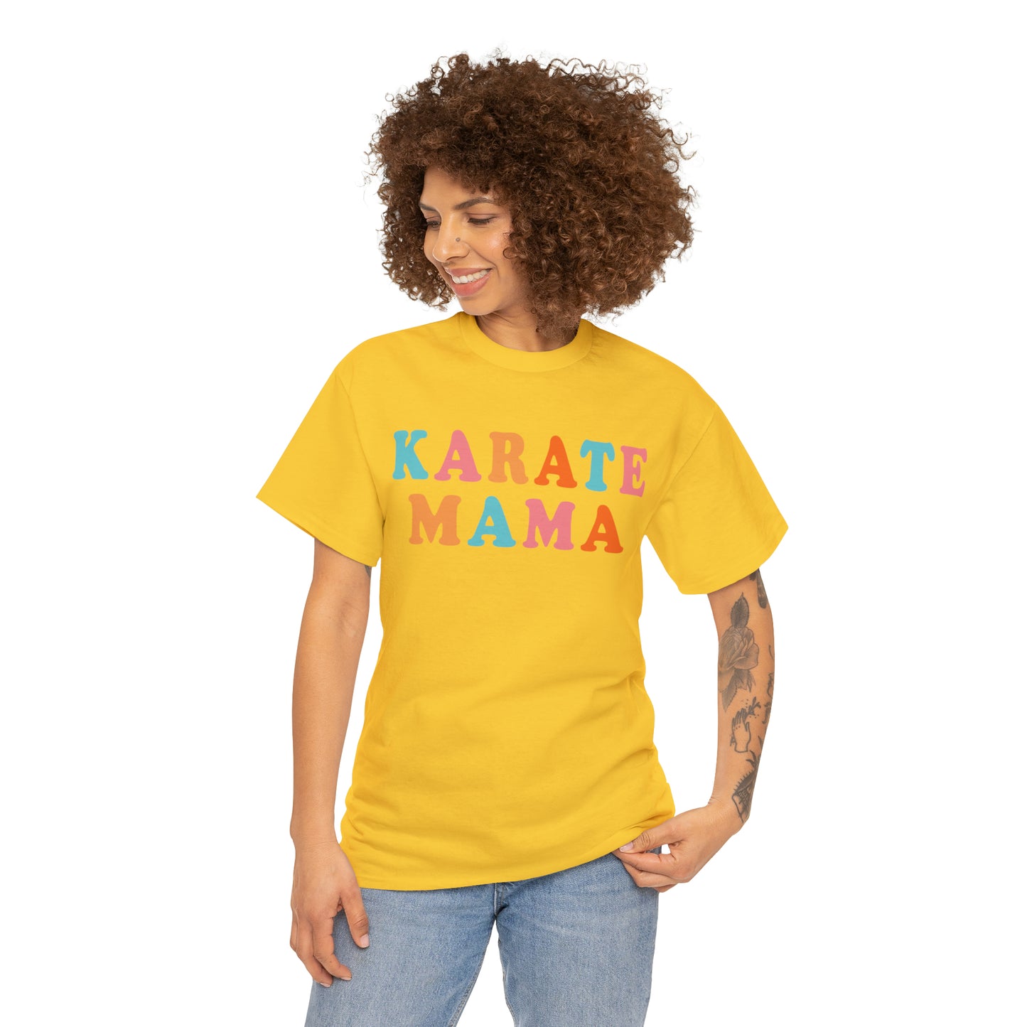 Karate Mama, Shirt For Mom, Heavy Cotton Tee