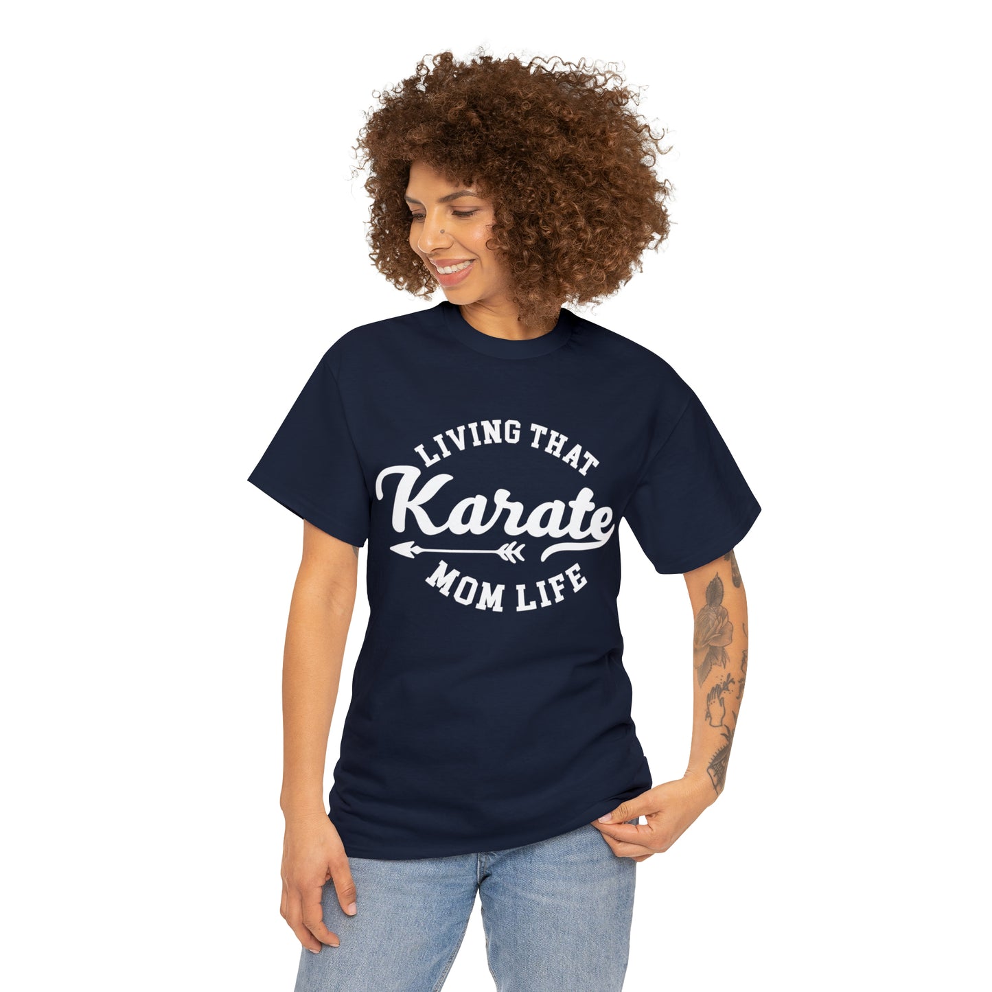 Karate Mom Life! Shirt For Mom, Heavy Cotton Tee
