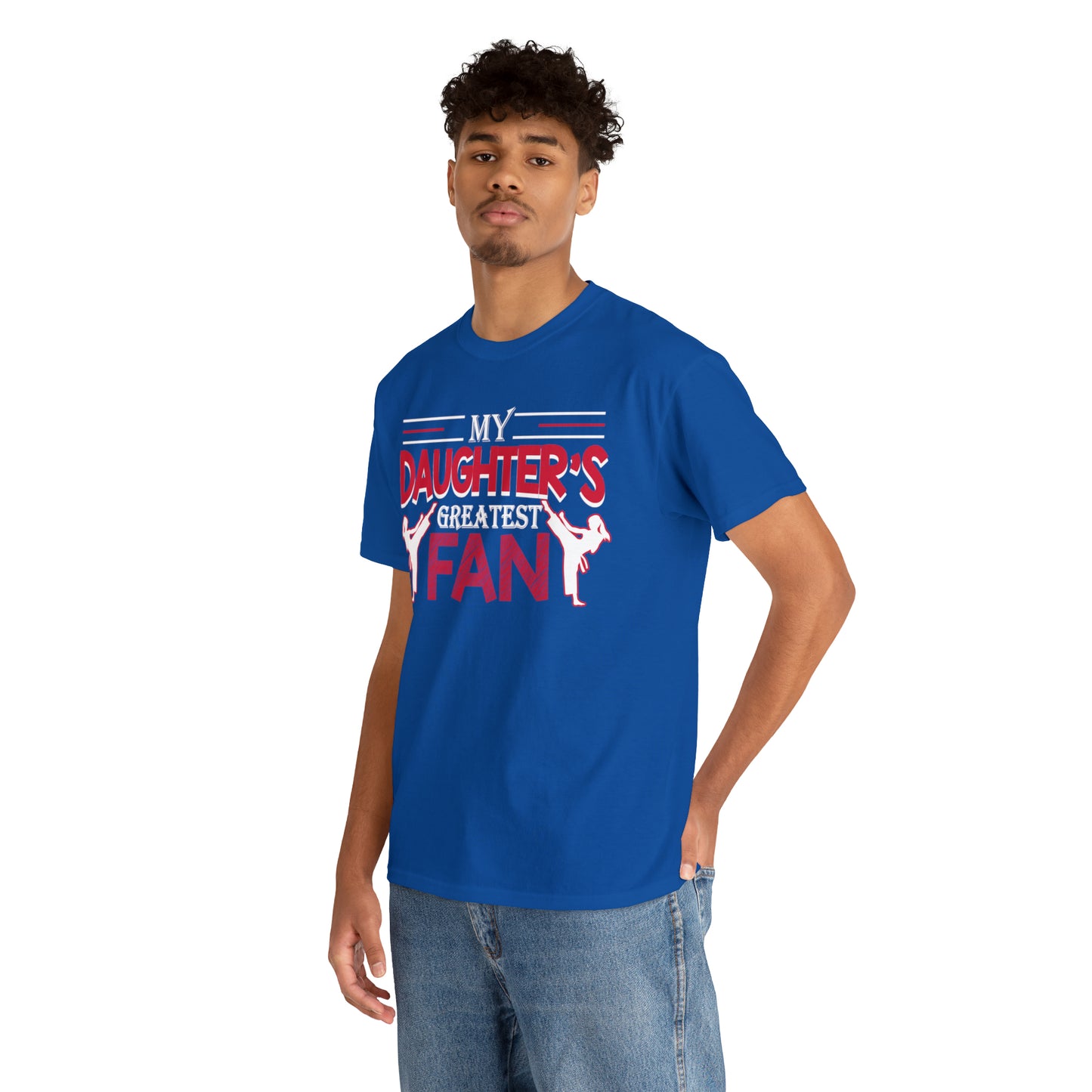 My Daughter's Greatest Fan! Shirt For Mom or Dad Heavy Cotton Tee