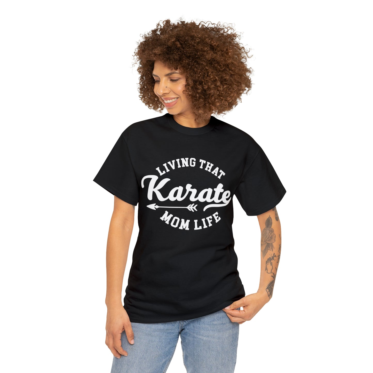 Karate Mom Life! Shirt For Mom, Heavy Cotton Tee