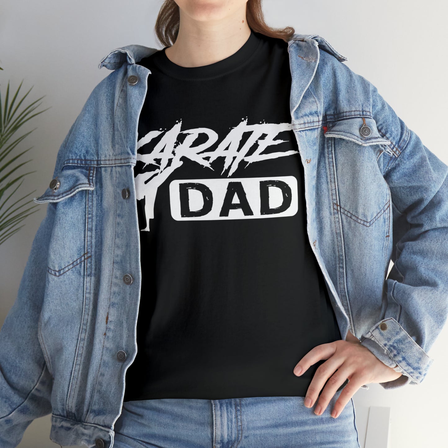 Karate Dad Kicking New Heavy Cotton Tee