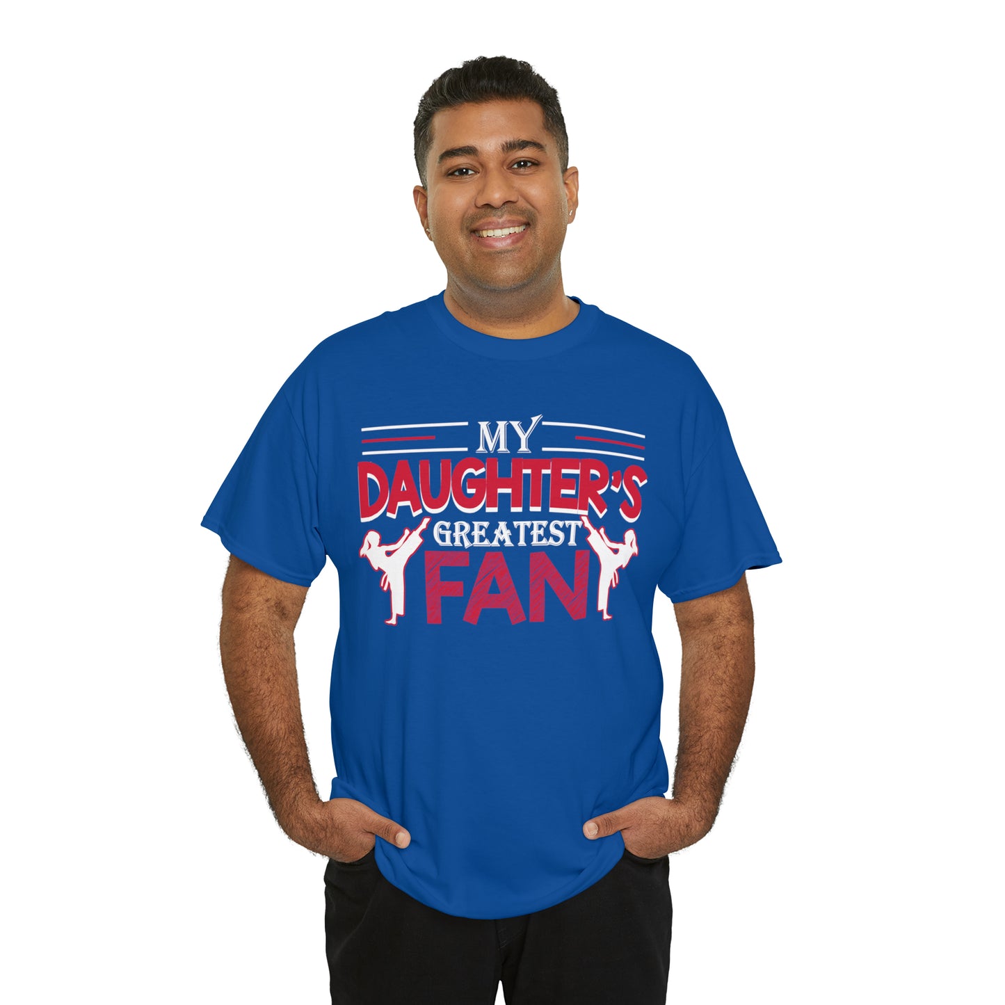 My Daughter's Greatest Fan! Shirt For Mom or Dad Heavy Cotton Tee