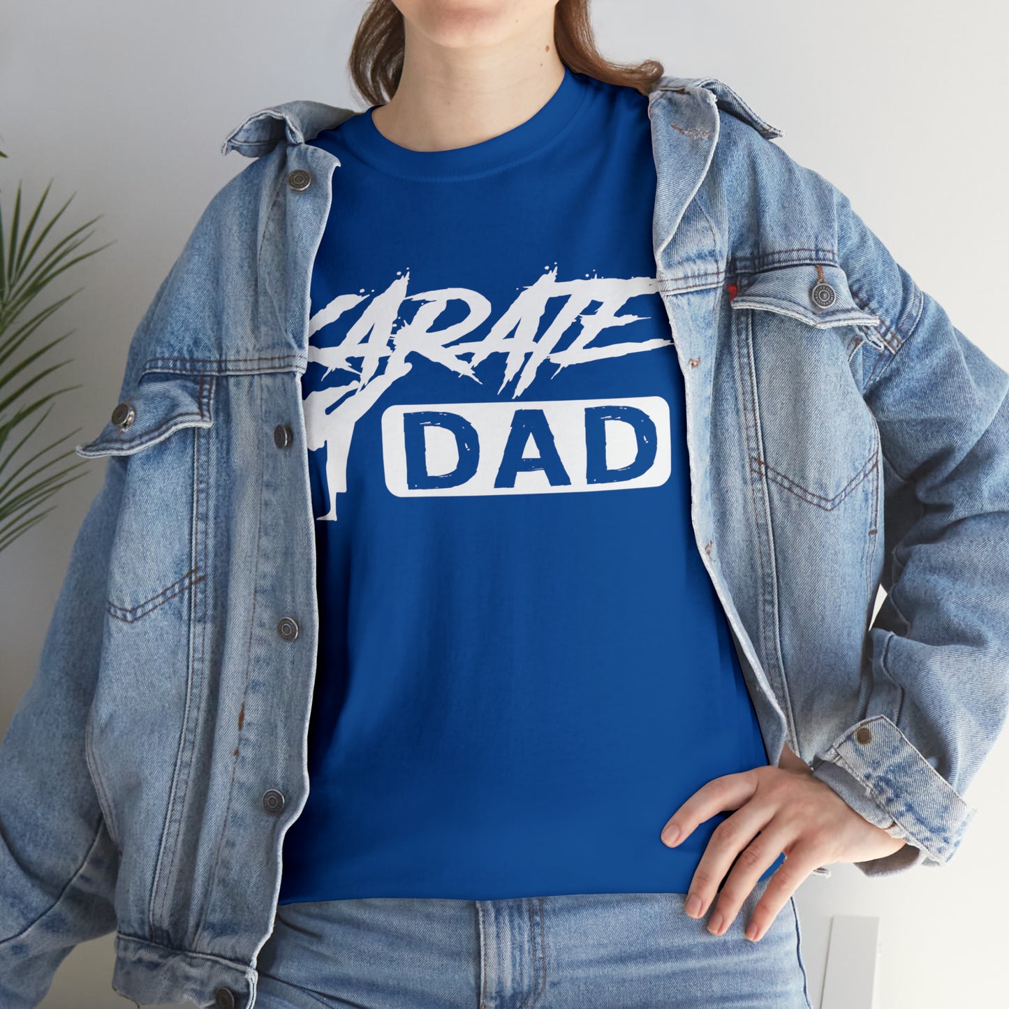 Karate Dad Kicking New Heavy Cotton Tee