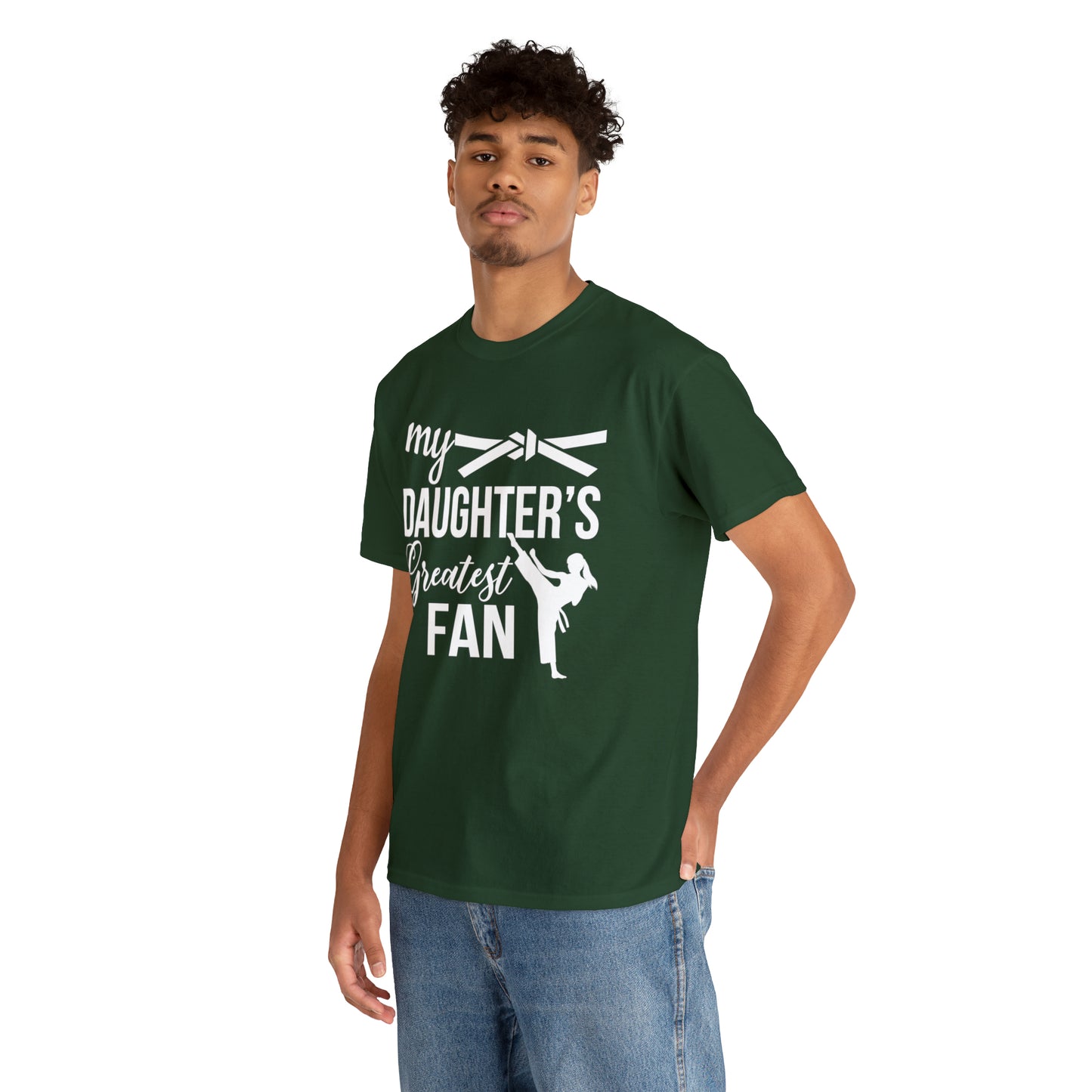 My Daughter's Greatest Fan! Shirt For Mom or Dad Heavy Cotton T-Shirt