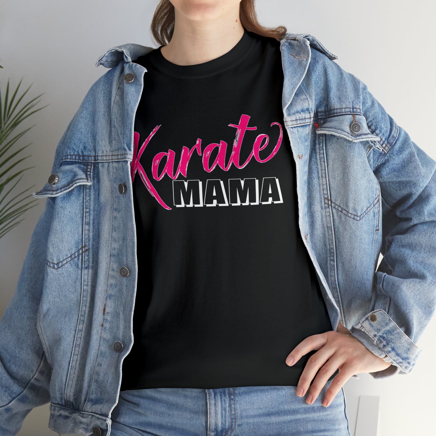 Karate Mama, Shirts For Mom, Heavy Cotton T-Shirt