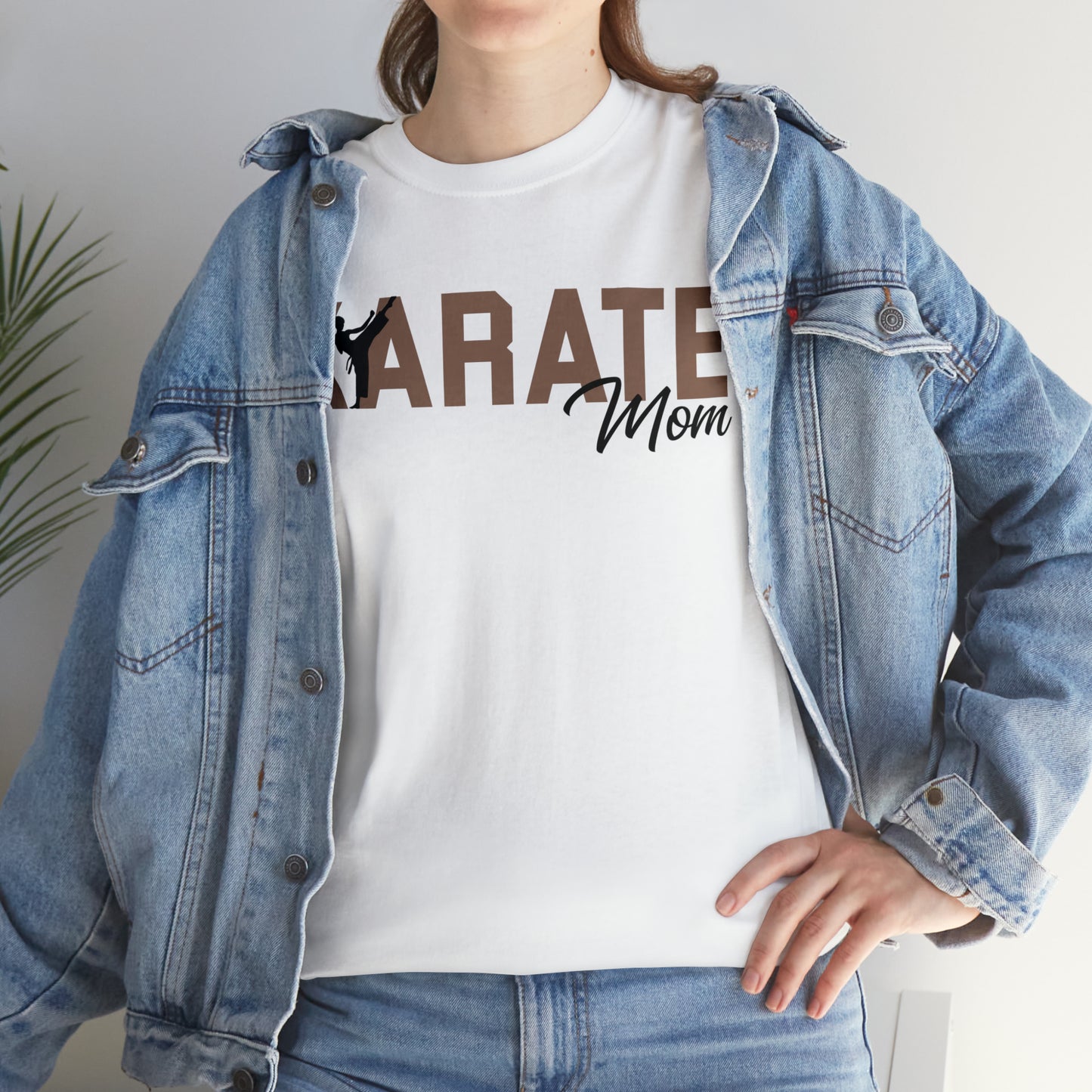 Karate Mom! Shirt For Mom Heavy Cotton Tee