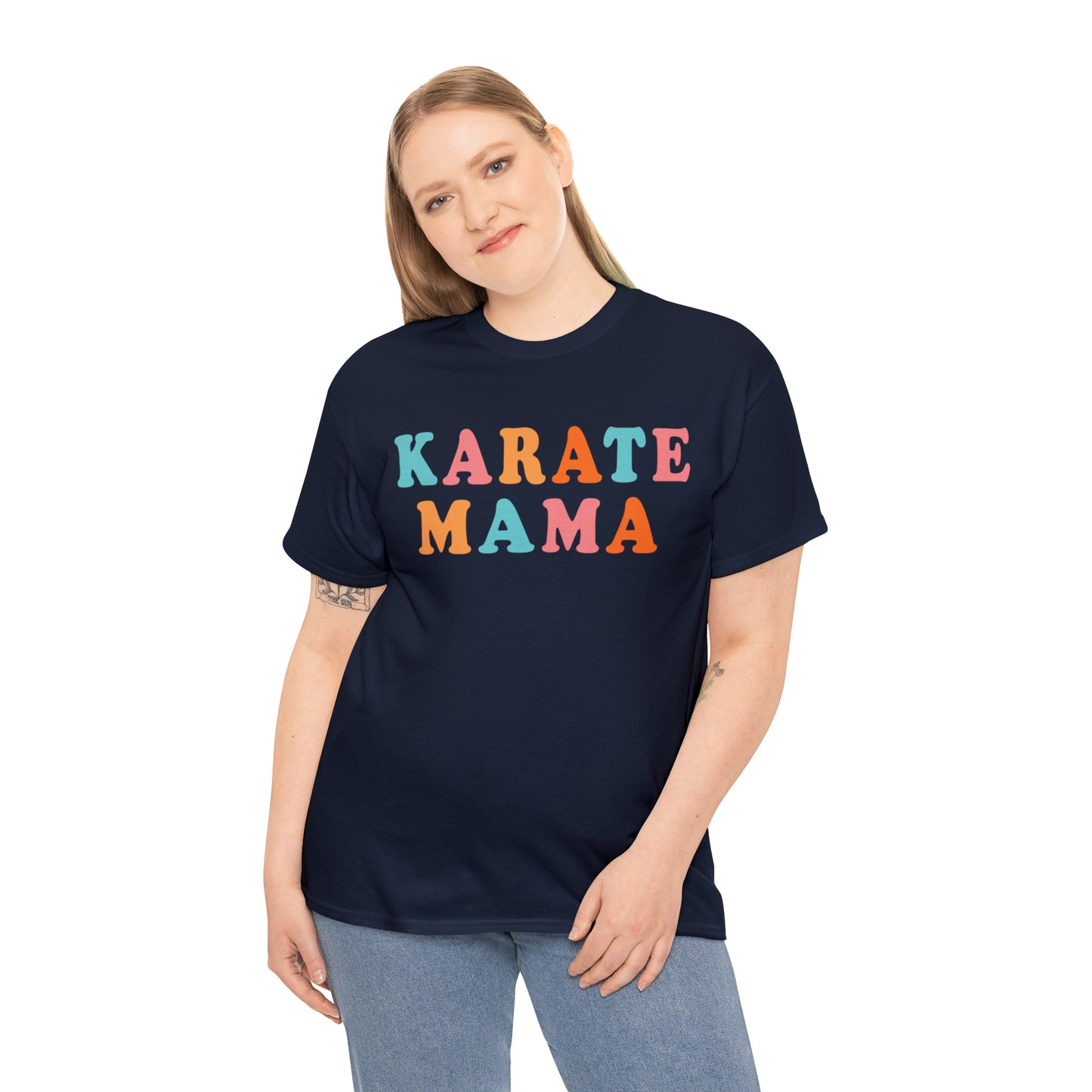 Karate Mama, Shirt For Mom, Heavy Cotton Tee