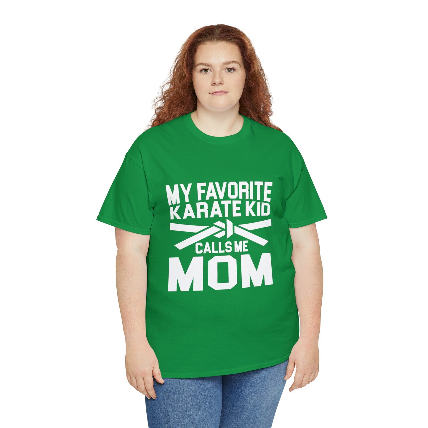 My Favorite Karate Kids Calls Me Mom Life Heavy Cotton Tee