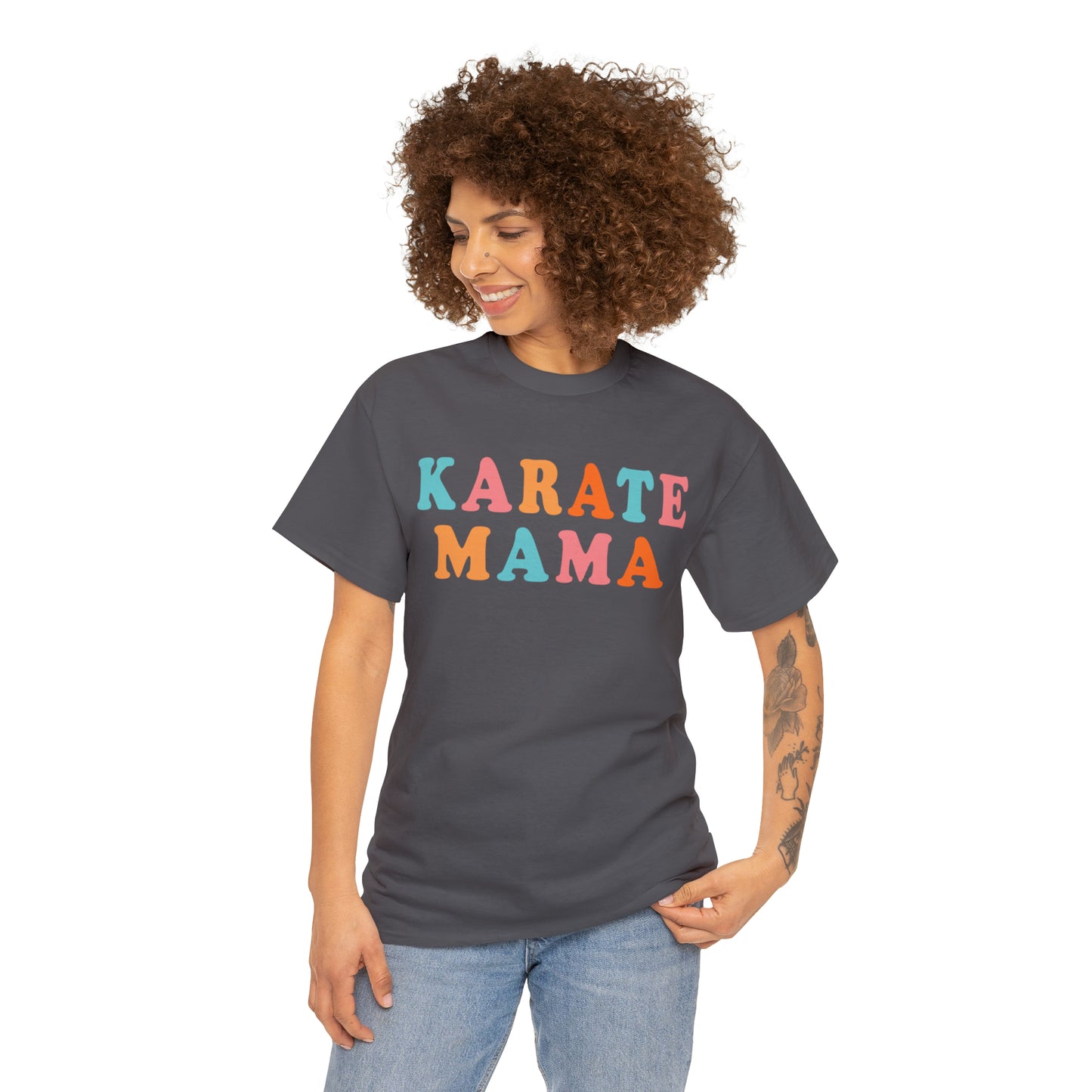 Karate Mama, Shirt For Mom, Heavy Cotton Tee