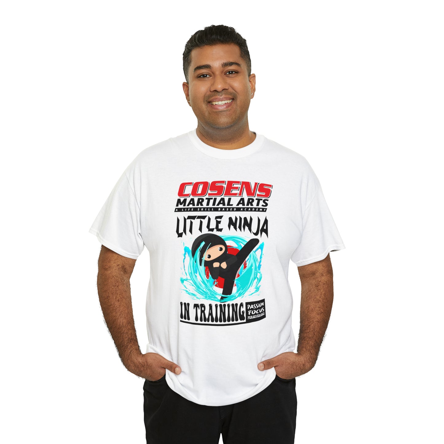 Adult "Little Ninja in Training" Cosens Martial Arts Unisex Heavy Cotton Tee Unisex Heavy Cotton Tee