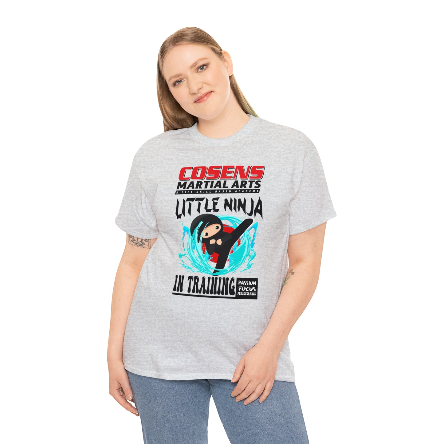 Adult "Little Ninja in Training" Cosens Martial Arts Unisex Heavy Cotton Tee Unisex Heavy Cotton Tee