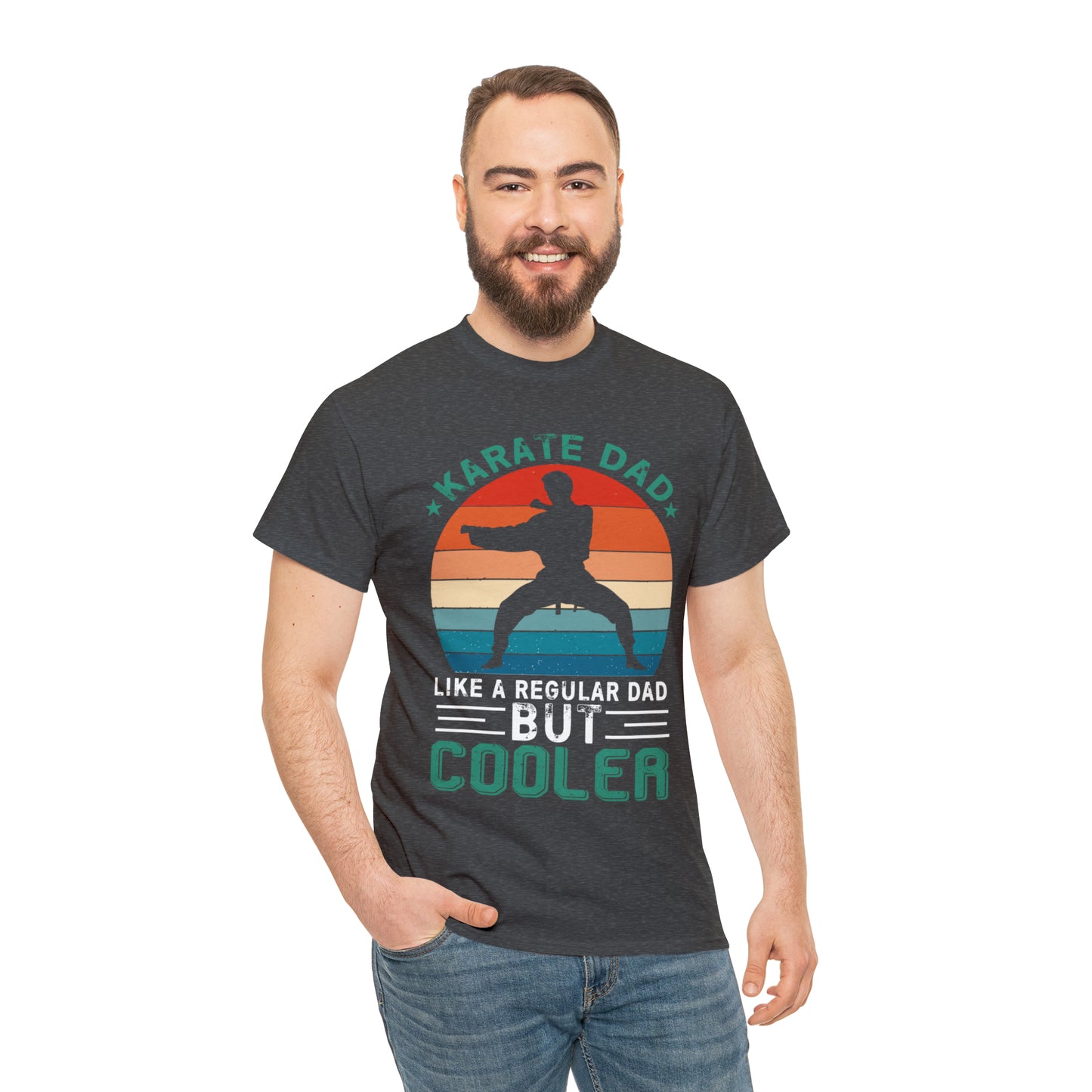 Cool Karate Dad Heavy Cotton Tee