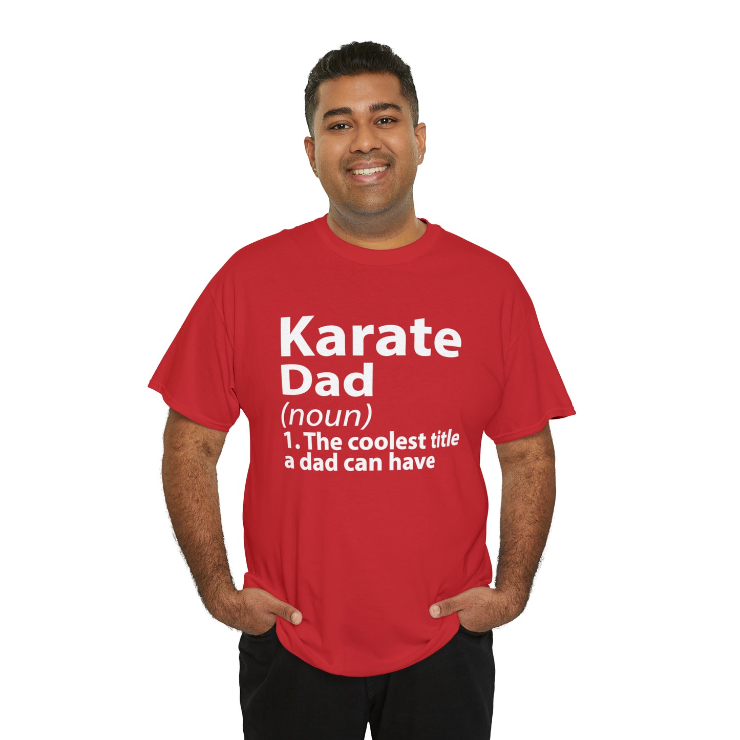 Karate Dad Noun Heavy Cotton Tee