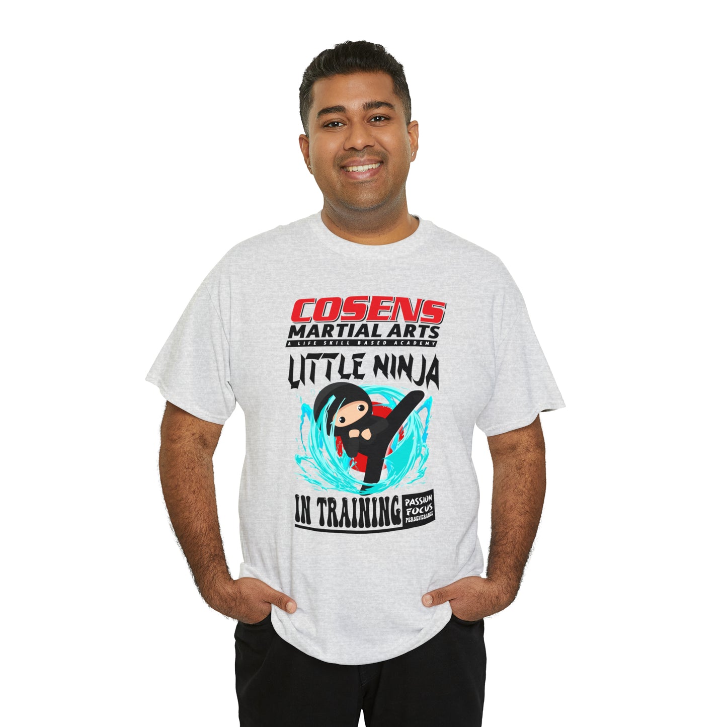 Adult "Little Ninja in Training" Cosens Martial Arts Unisex Heavy Cotton Tee Unisex Heavy Cotton Tee
