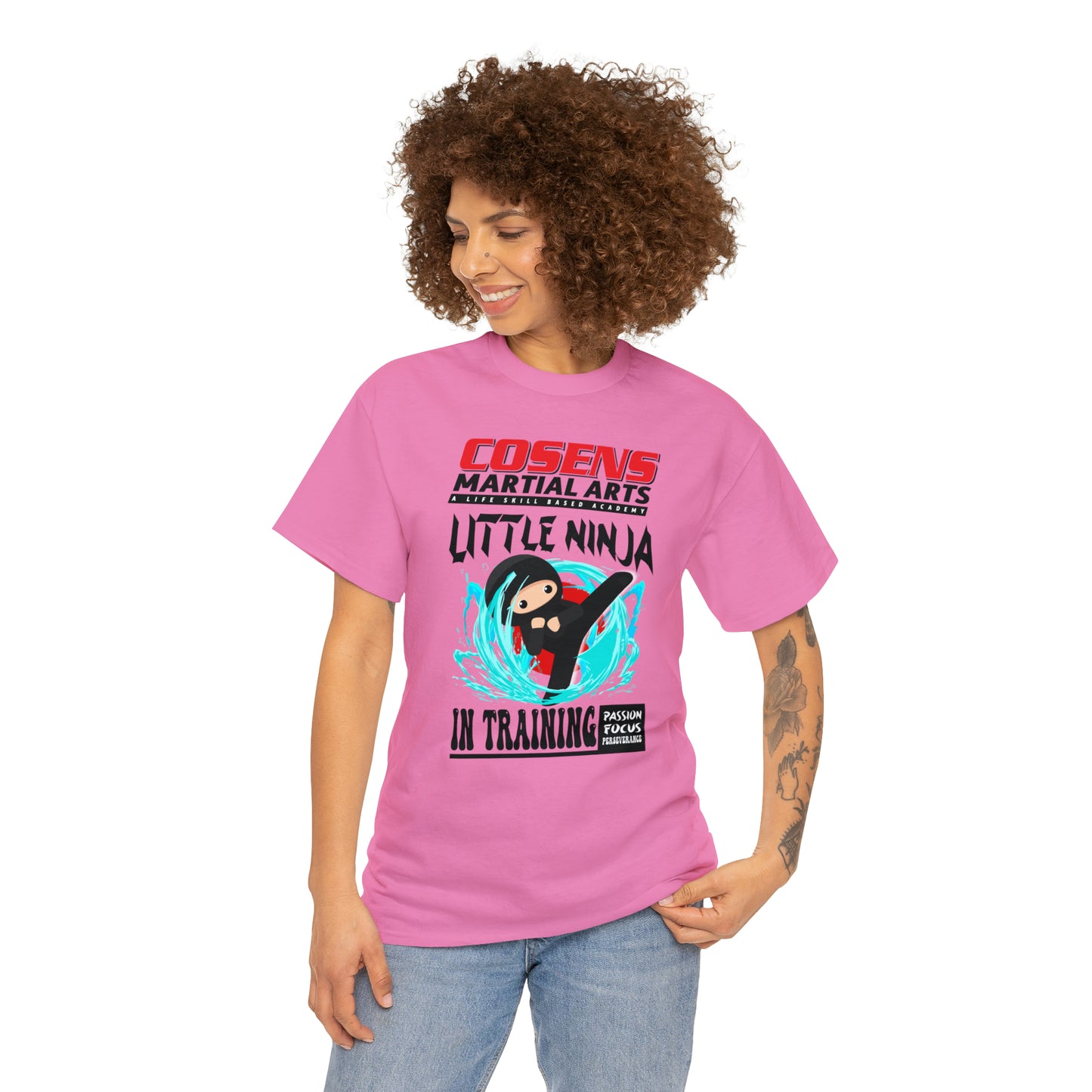 Adult "Little Ninja in Training" Cosens Martial Arts Unisex Heavy Cotton Tee Unisex Heavy Cotton Tee