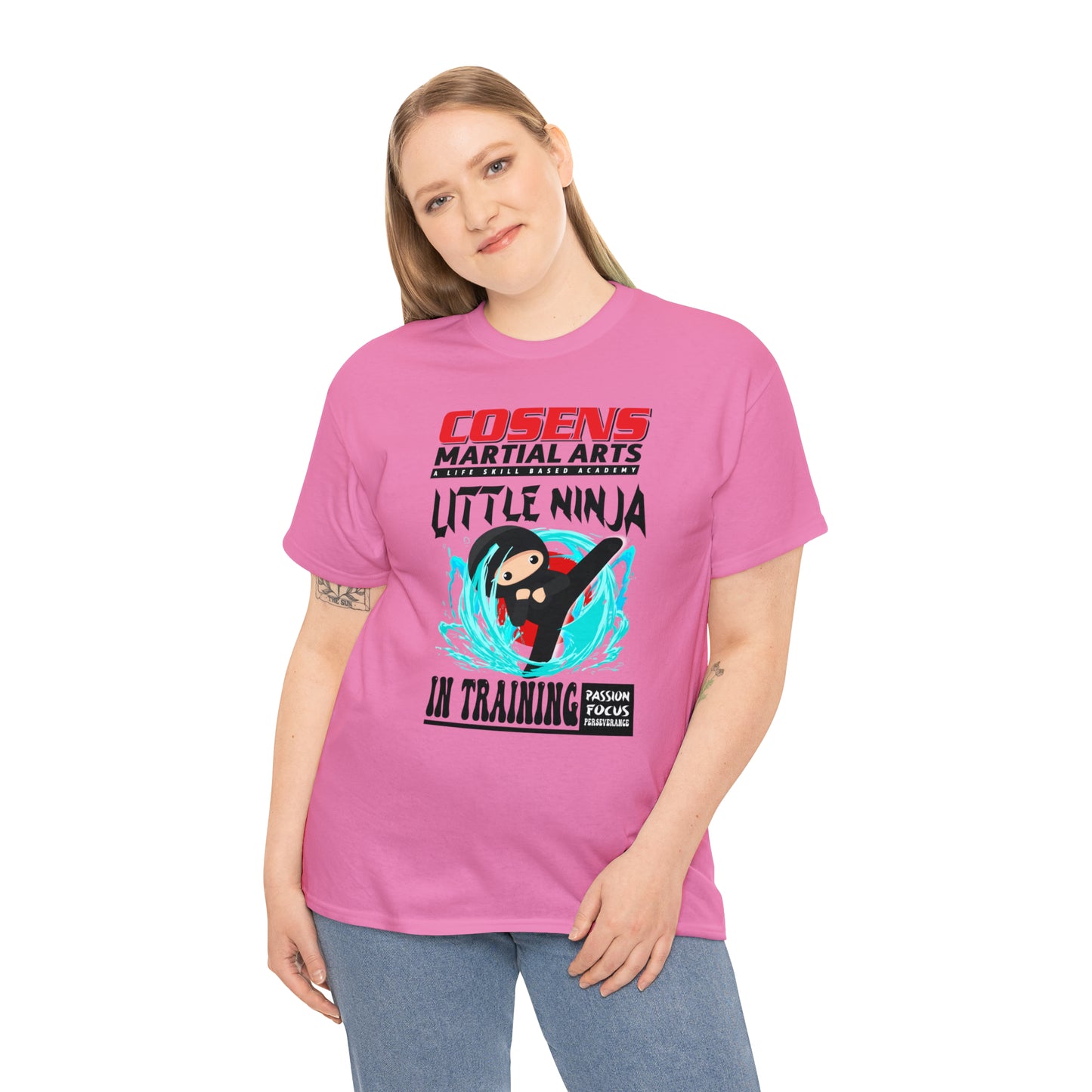 Adult "Little Ninja in Training" Cosens Martial Arts Unisex Heavy Cotton Tee Unisex Heavy Cotton Tee