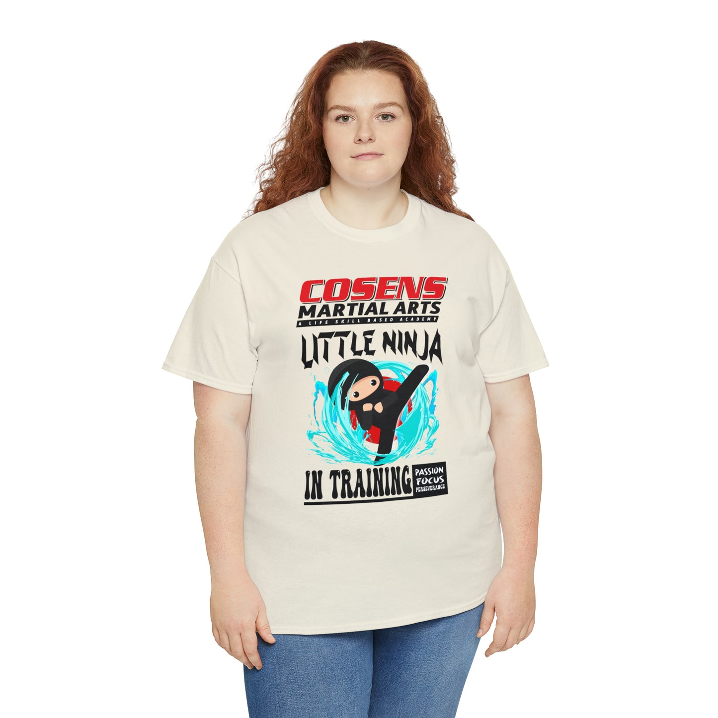 Adult "Little Ninja in Training" Cosens Martial Arts Unisex Heavy Cotton Tee Unisex Heavy Cotton Tee
