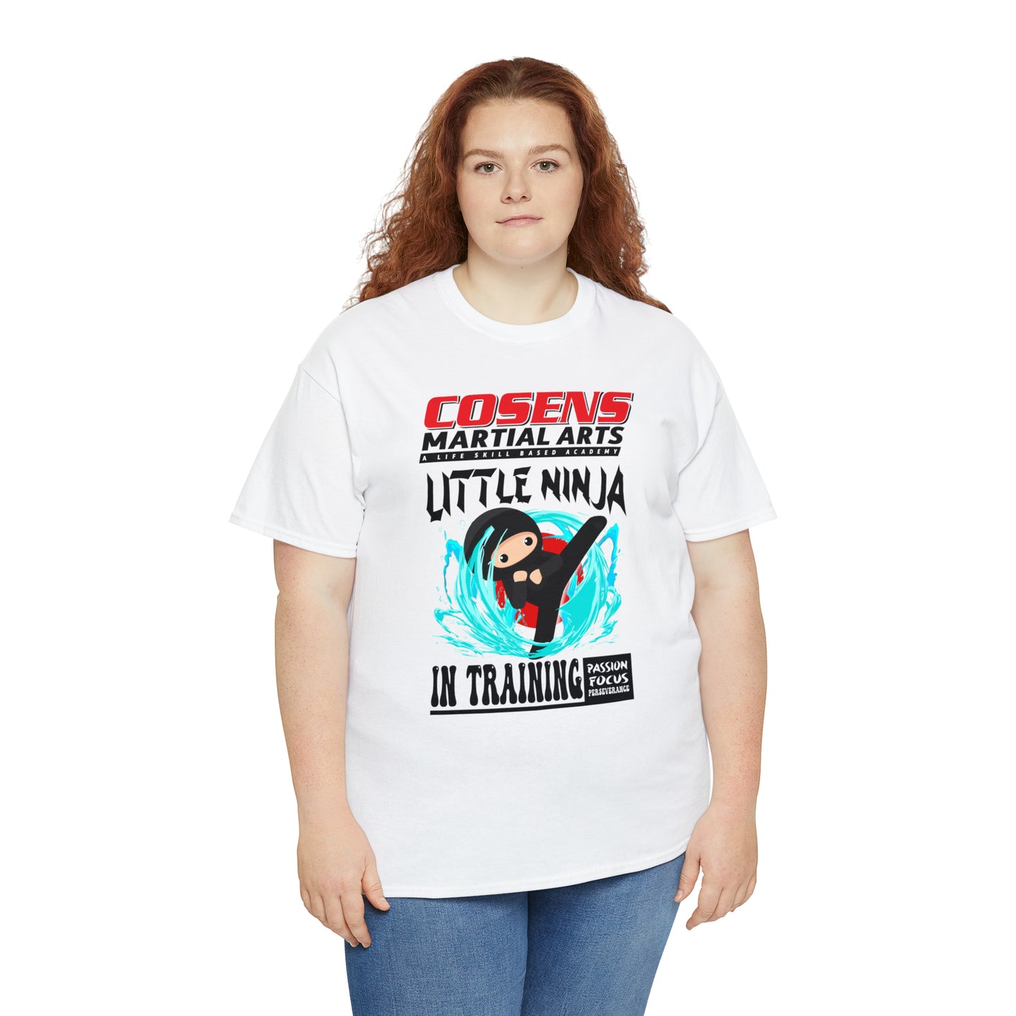 Adult "Little Ninja in Training" Cosens Martial Arts Unisex Heavy Cotton Tee Unisex Heavy Cotton Tee