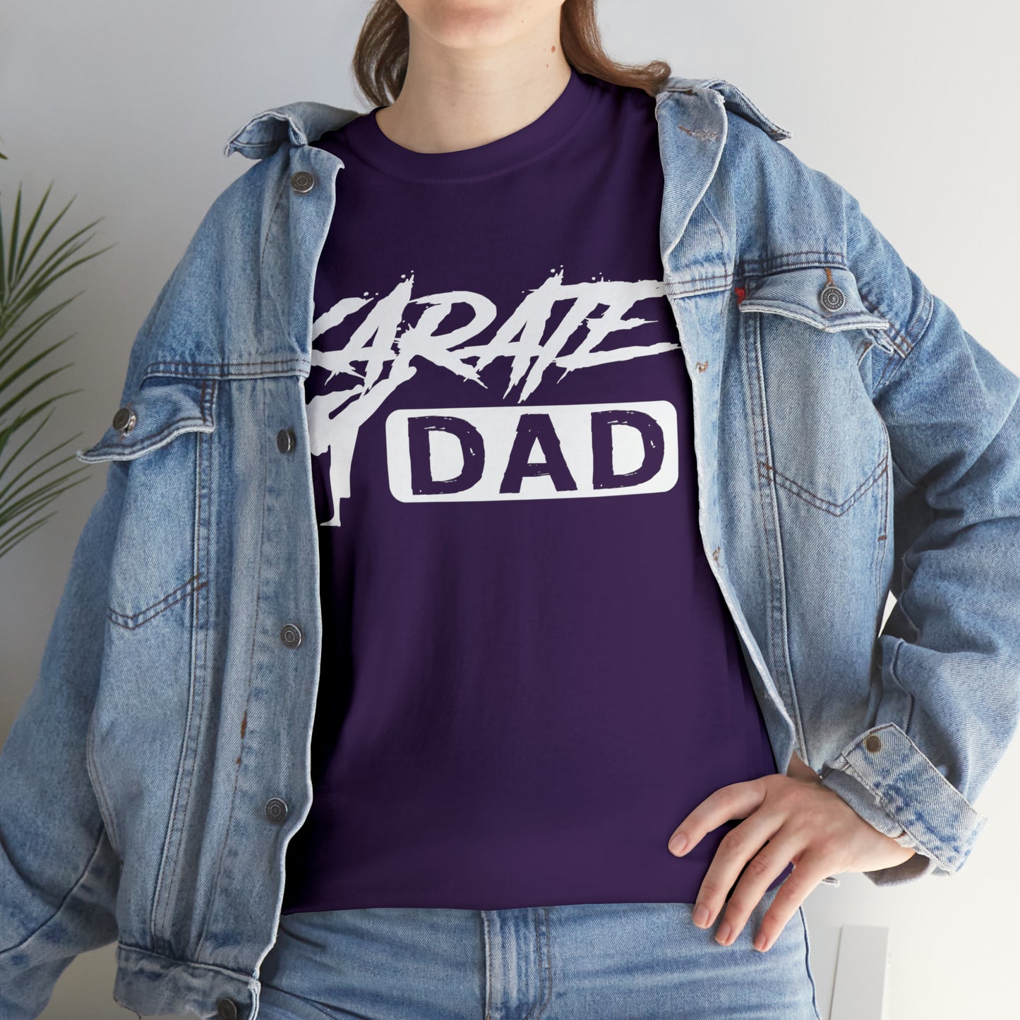 Karate Dad Kicking New Heavy Cotton Tee