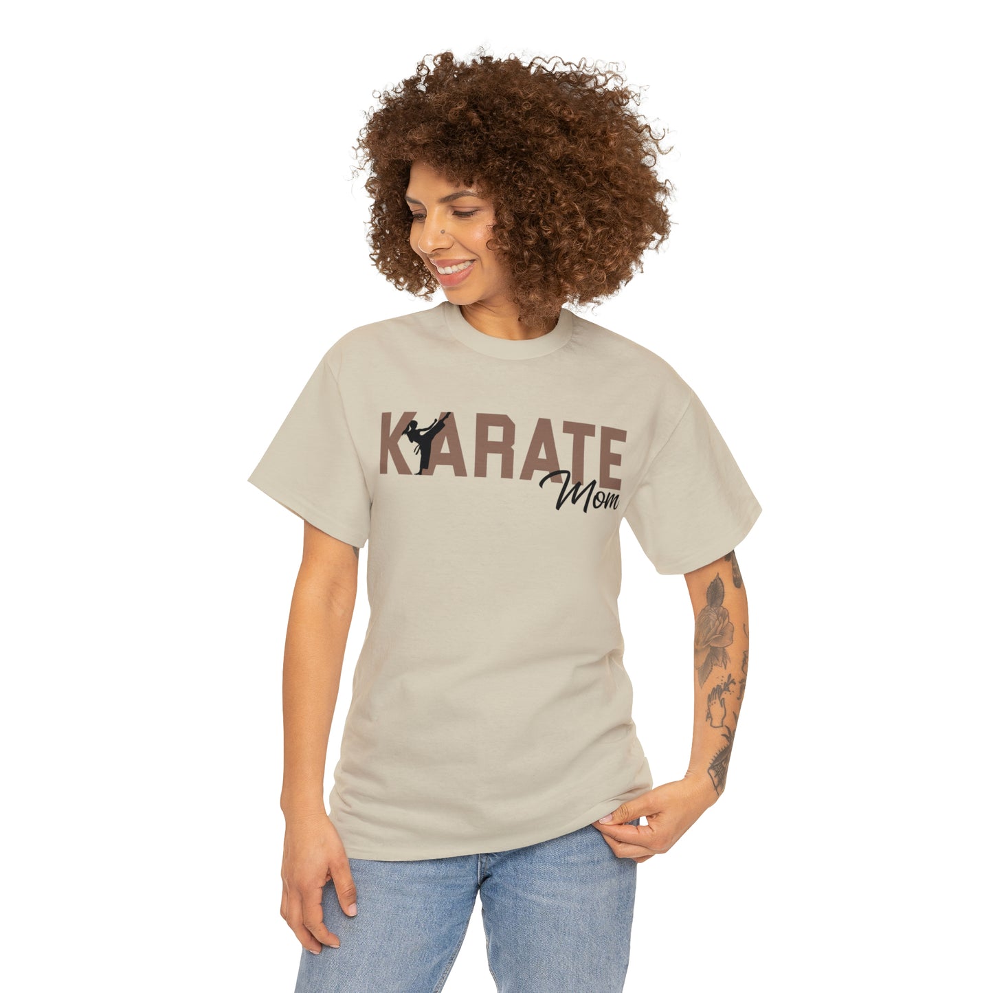 Karate Mom! Shirt For Mom Heavy Cotton Tee