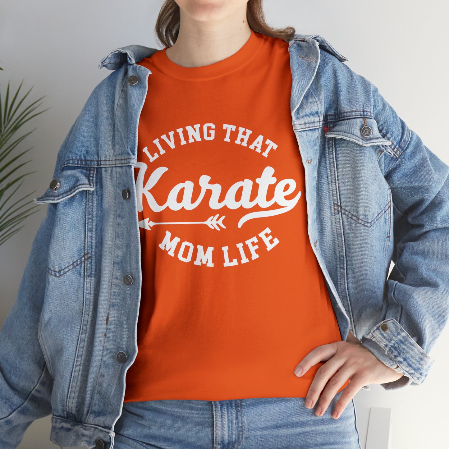 Karate Mom Life! Shirt For Mom, Heavy Cotton Tee