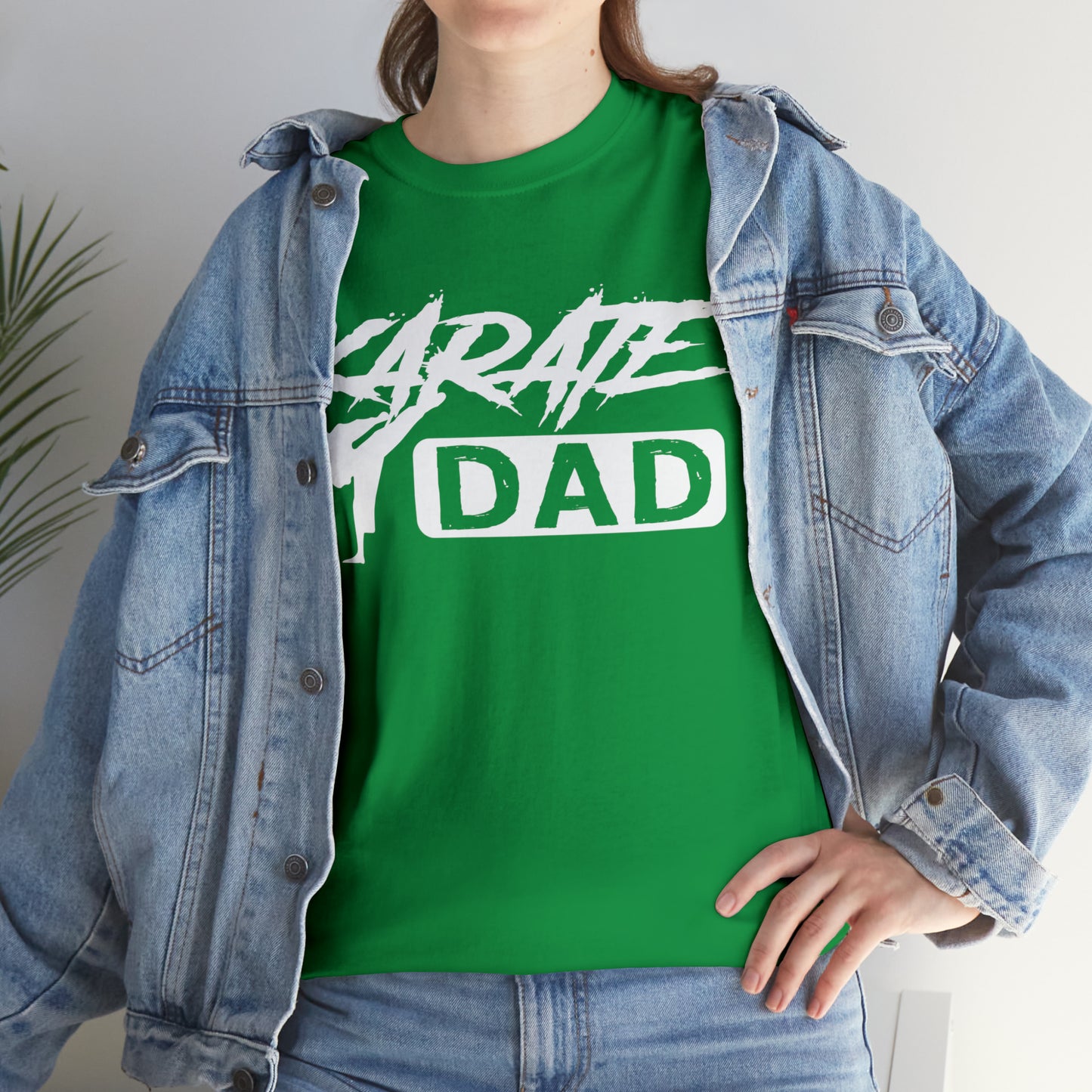 Karate Dad Kicking New Heavy Cotton Tee