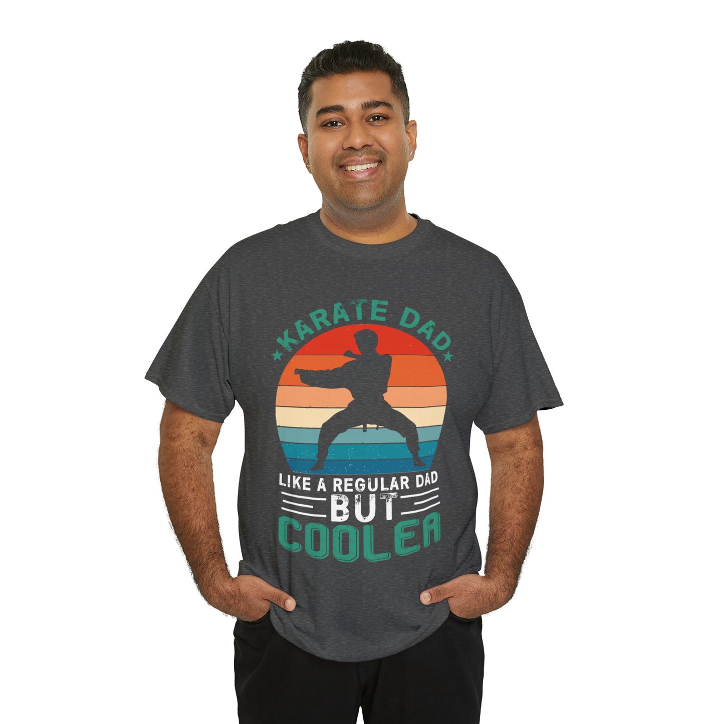 Cool Karate Dad Heavy Cotton Tee