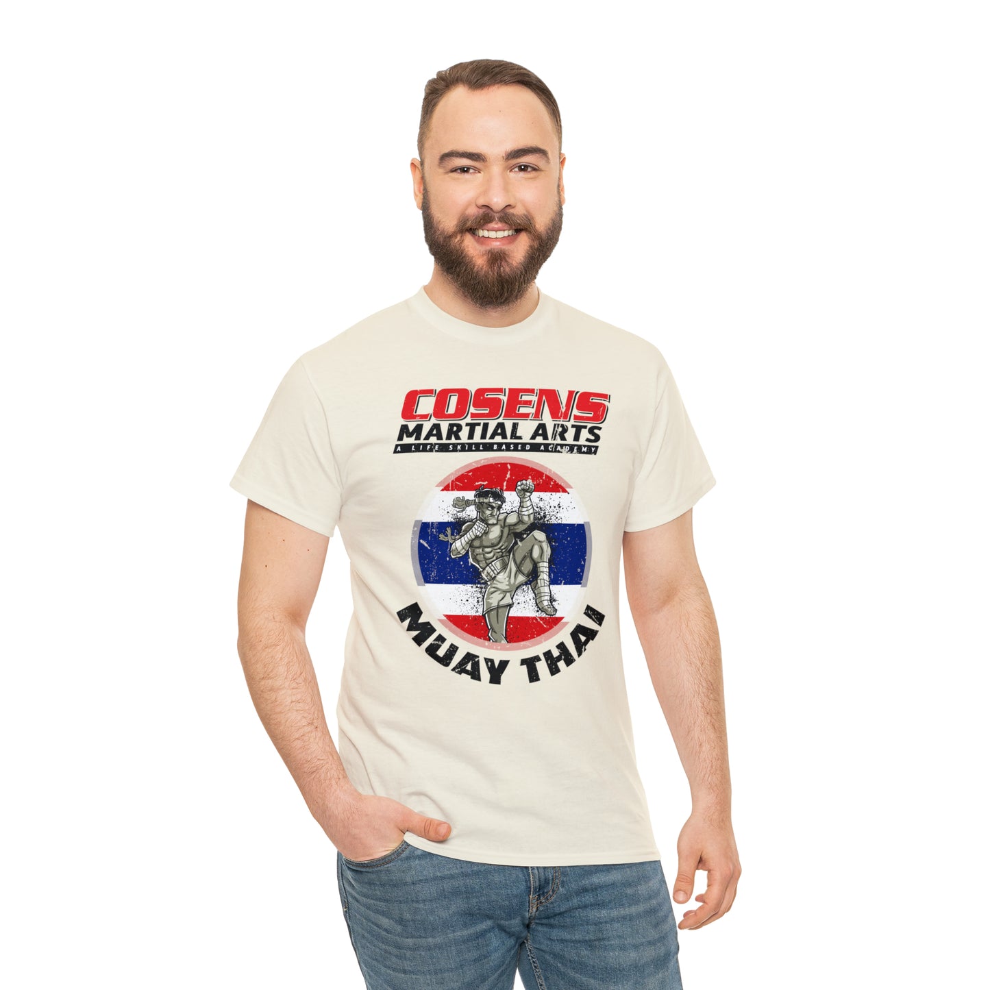 Adult "Muay Thai" Cosens Martial Arts Unisex Heavy Cotton Tee Unisex Heavy Cotton Tee