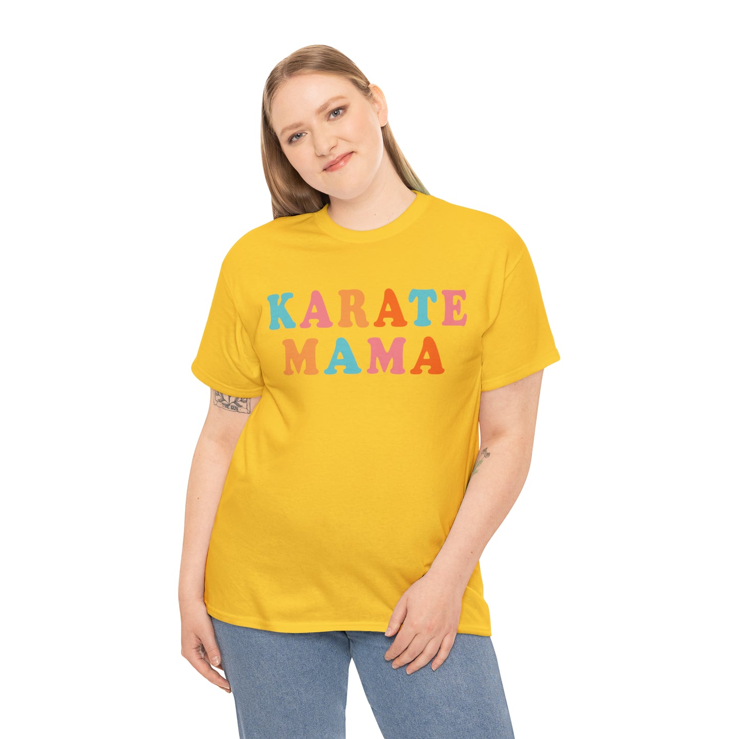 Karate Mama, Shirt For Mom, Heavy Cotton Tee