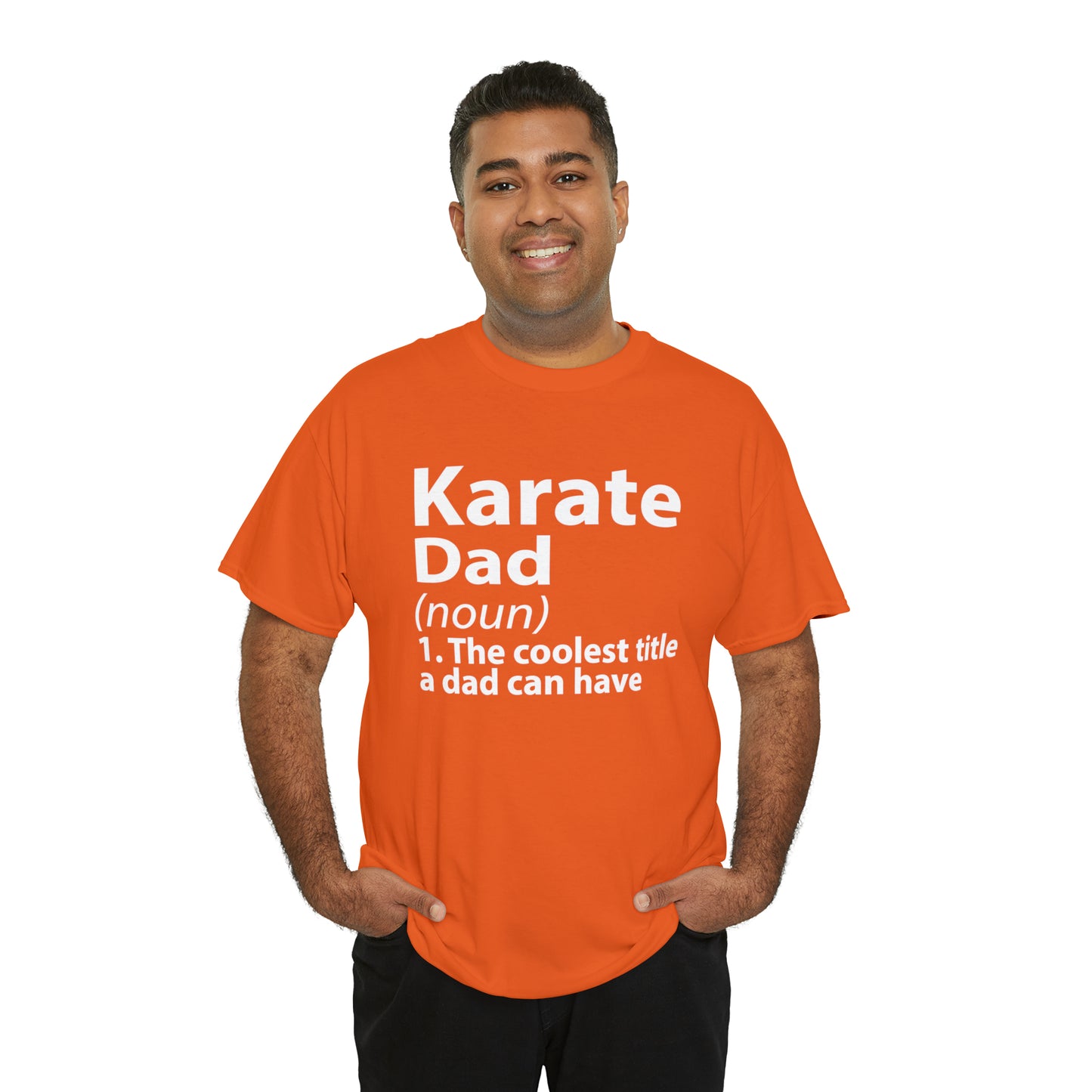 Karate Dad Noun Heavy Cotton Tee