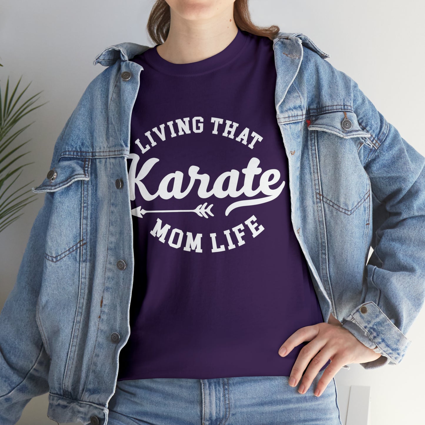 Karate Mom Life! Shirt For Mom, Heavy Cotton Tee