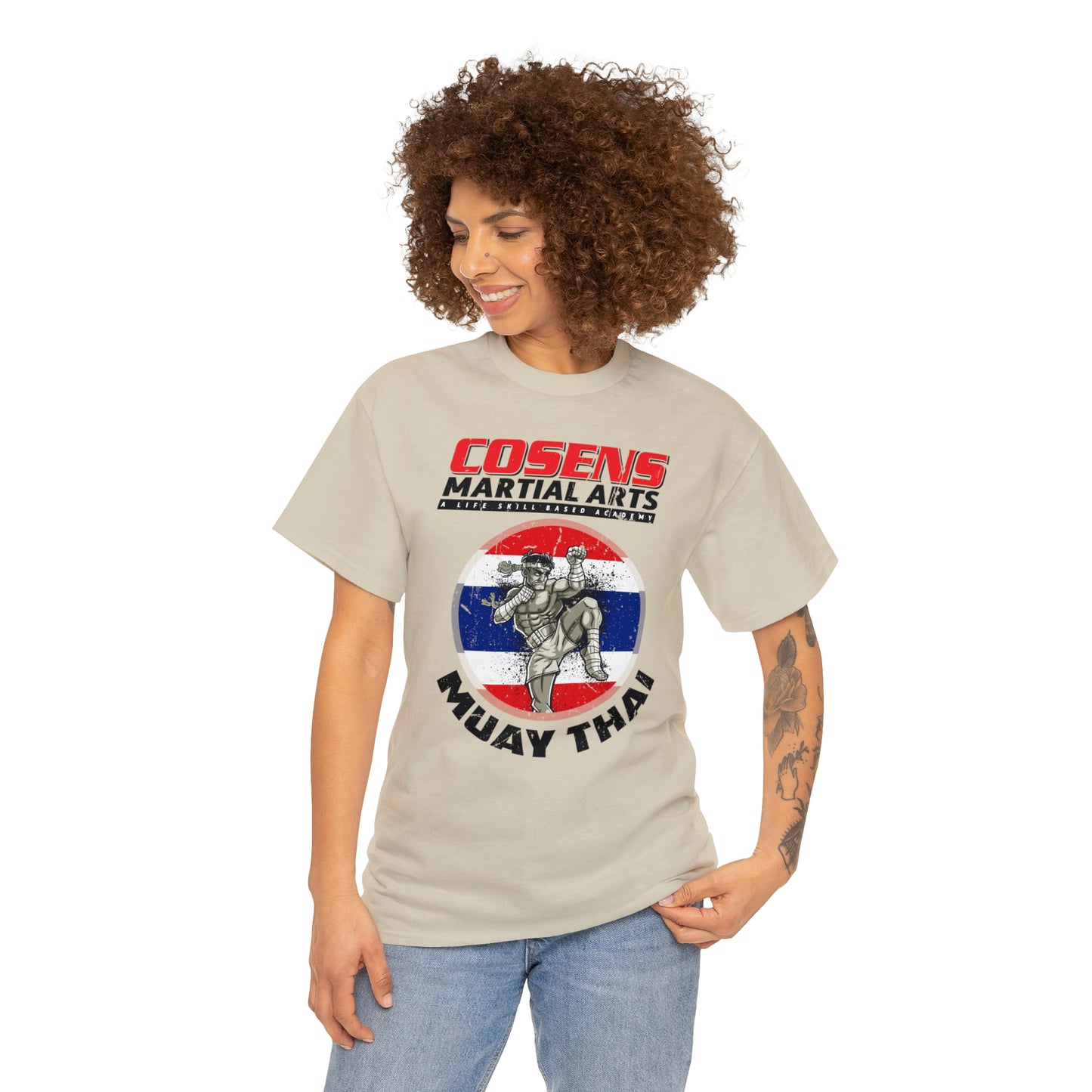 Adult "Muay Thai" Cosens Martial Arts Unisex Heavy Cotton Tee Unisex Heavy Cotton Tee