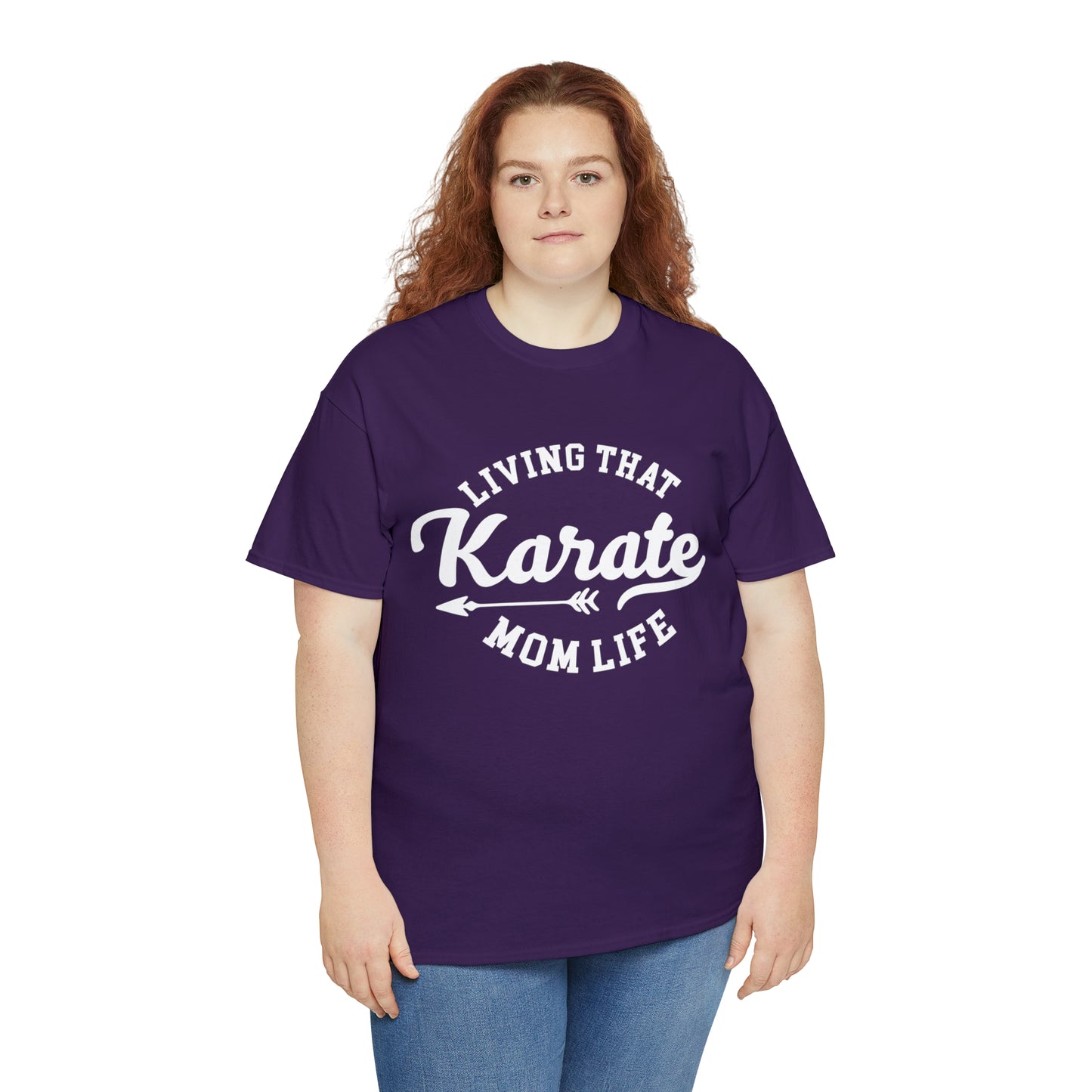 Karate Mom Life! Shirt For Mom, Heavy Cotton Tee