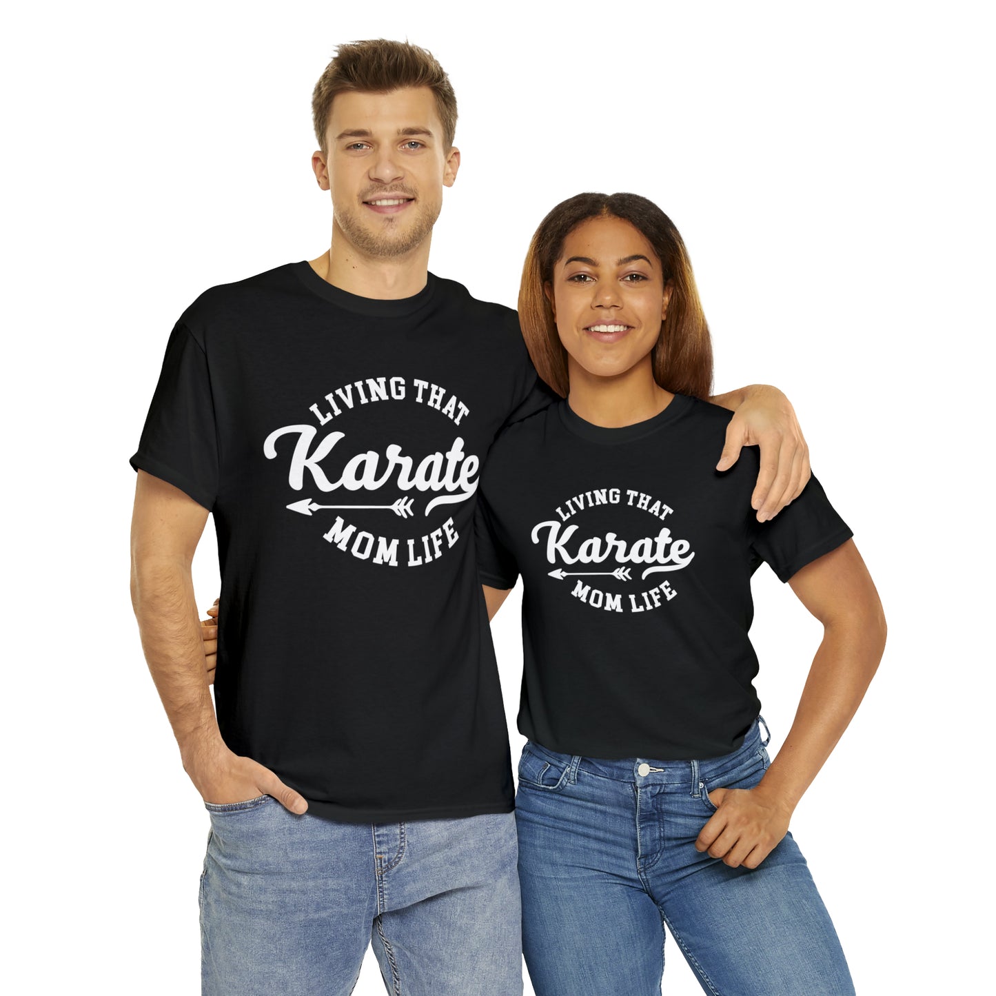 Karate Mom Life! Shirt For Mom, Heavy Cotton Tee
