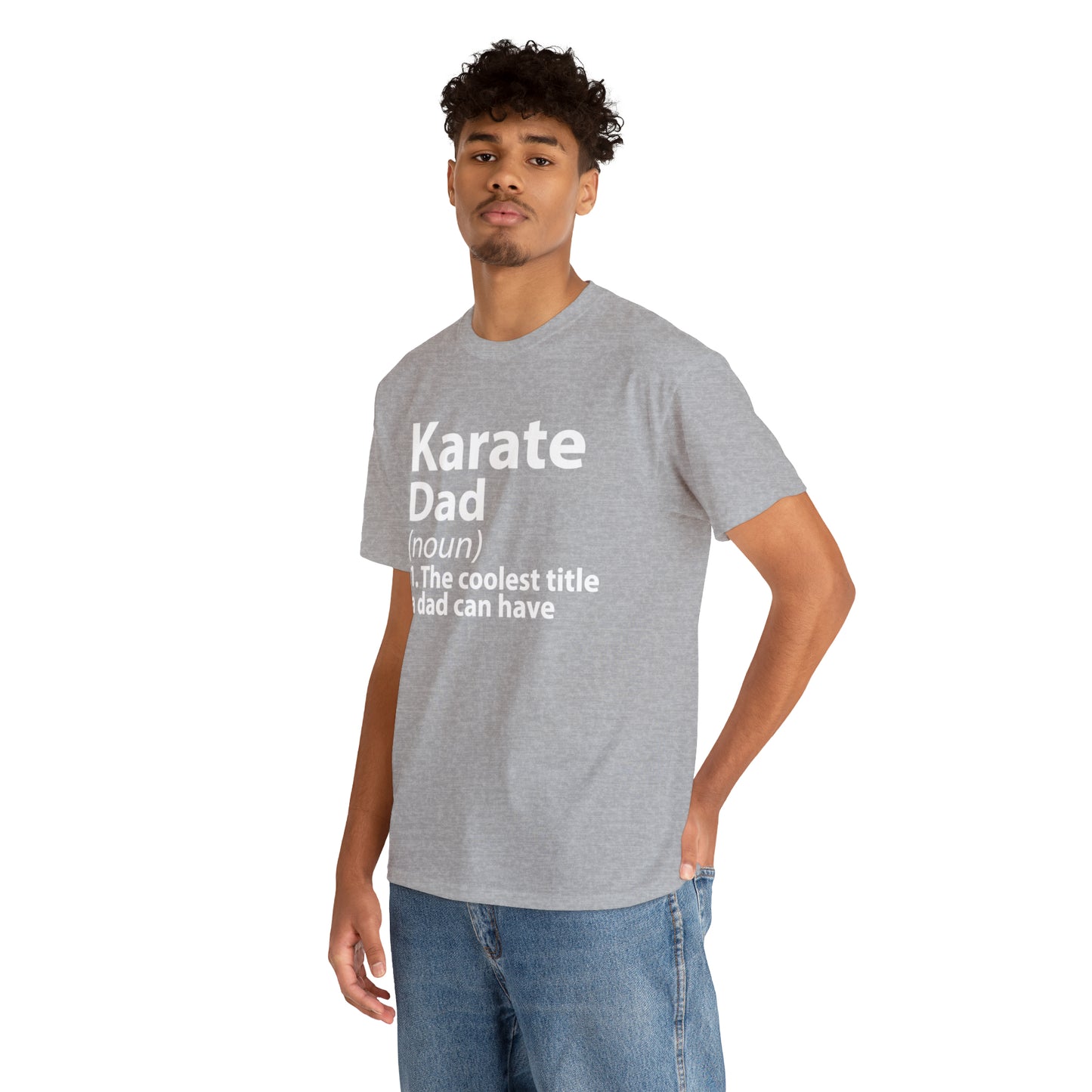 Karate Dad Noun Heavy Cotton Tee