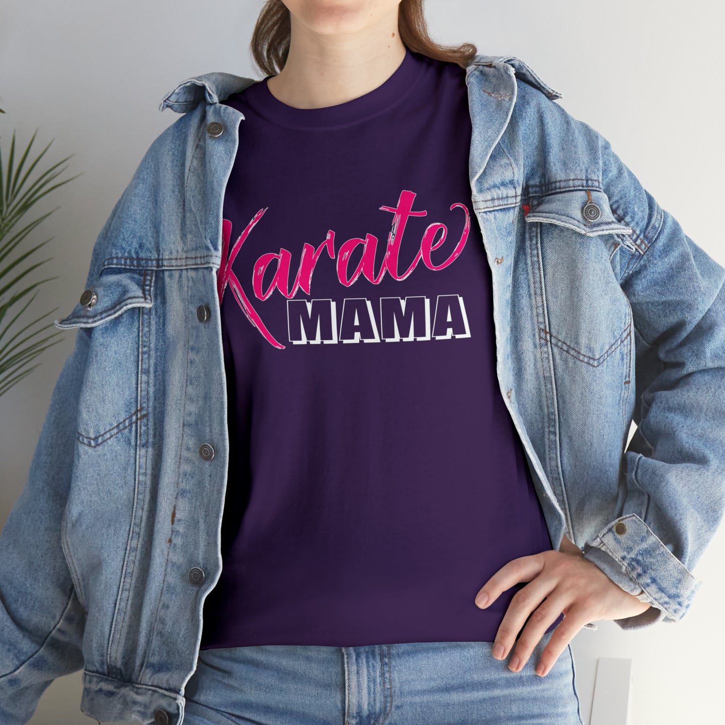 Karate Mama, Shirts For Mom, Heavy Cotton T-Shirt