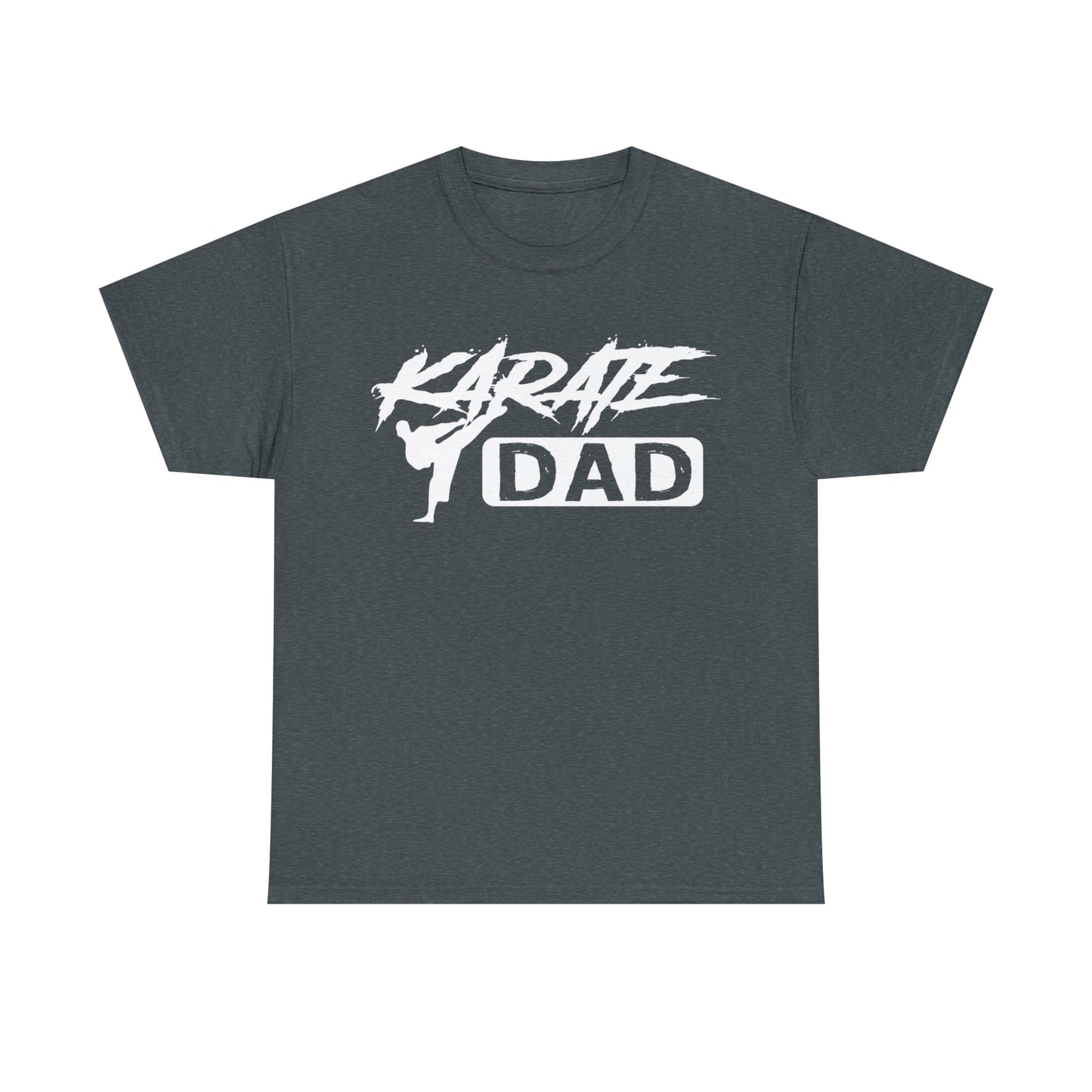 Karate Dad Kicking New Heavy Cotton Tee