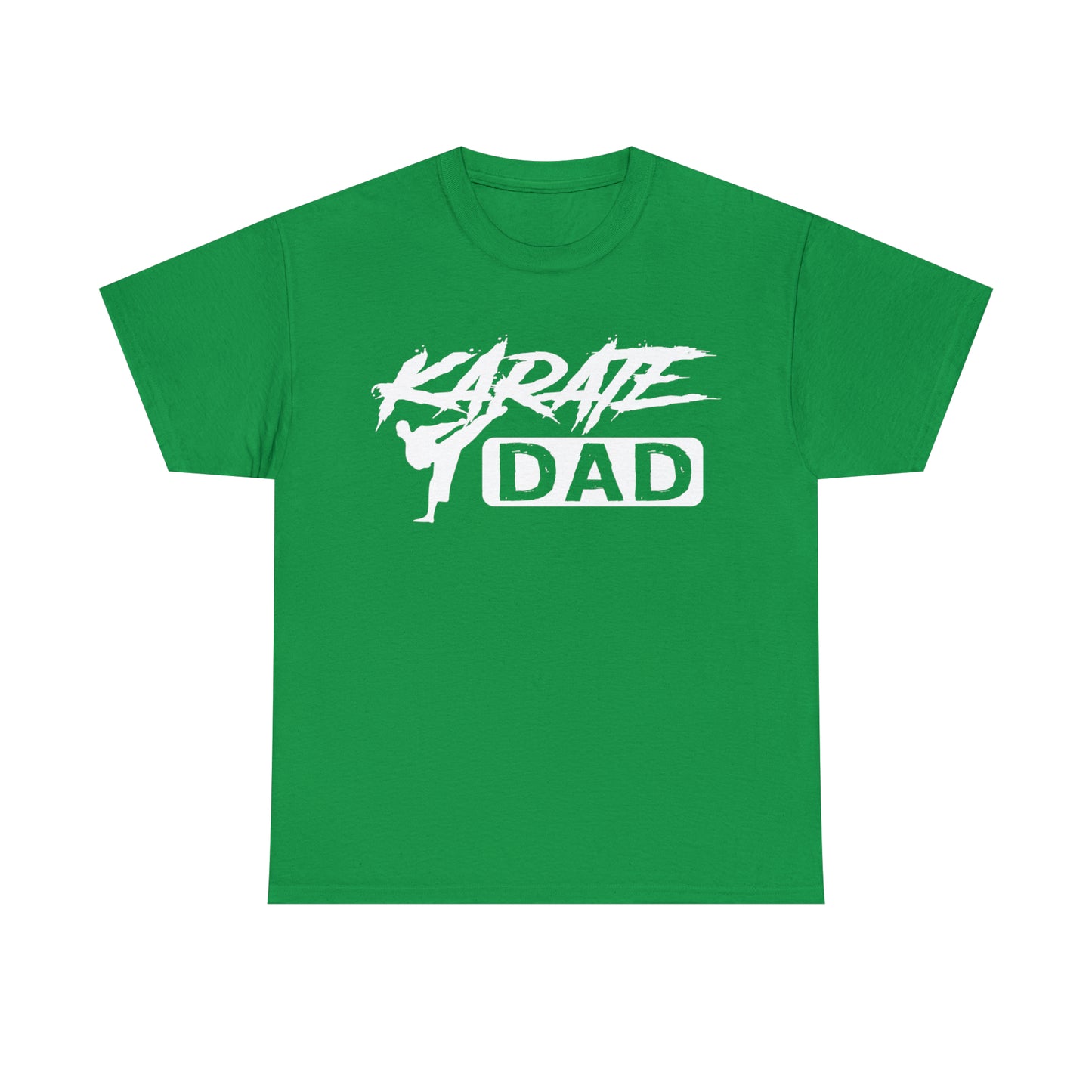 Karate Dad Kicking New Heavy Cotton Tee
