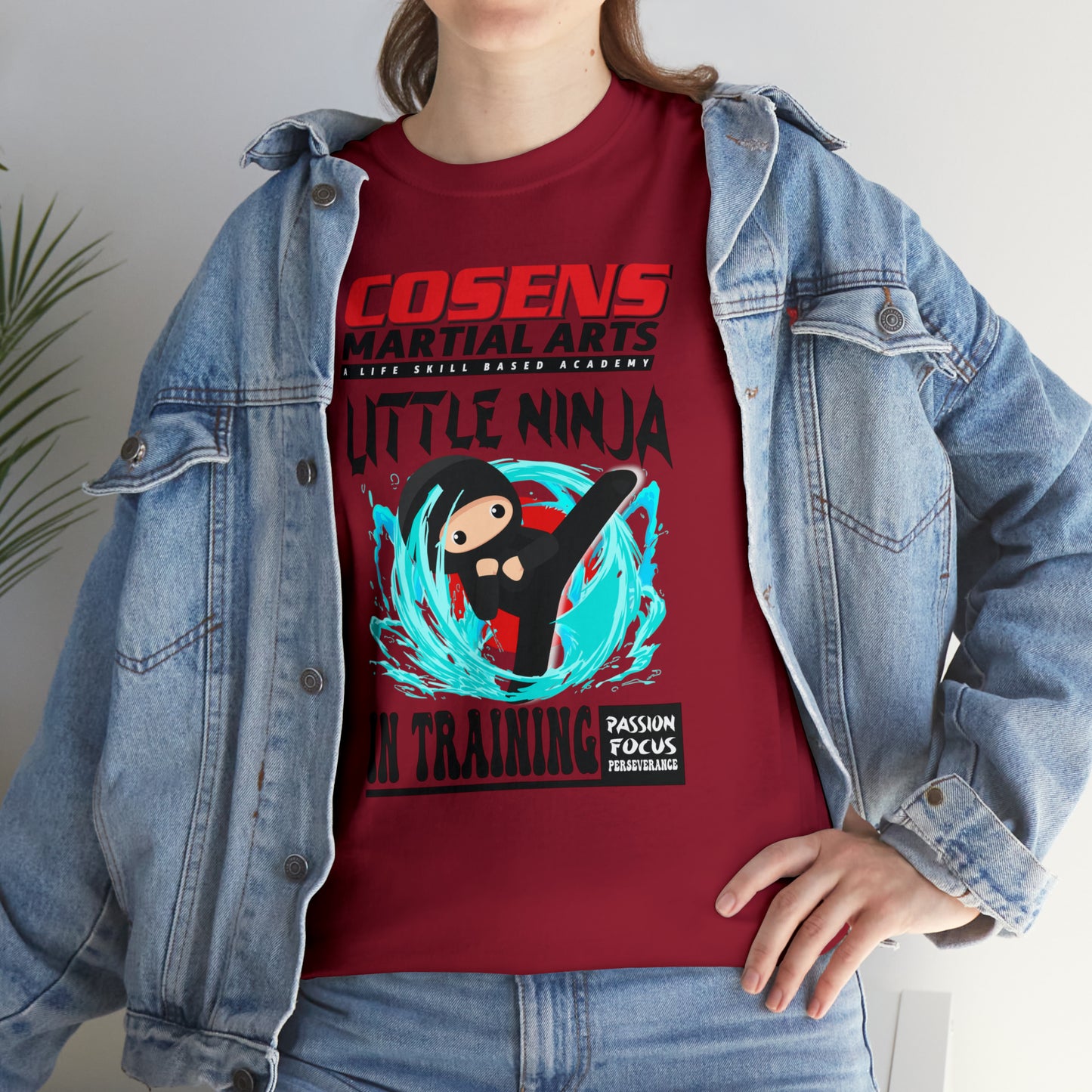Adult "Little Ninja in Training" Cosens Martial Arts Unisex Heavy Cotton Tee Unisex Heavy Cotton Tee