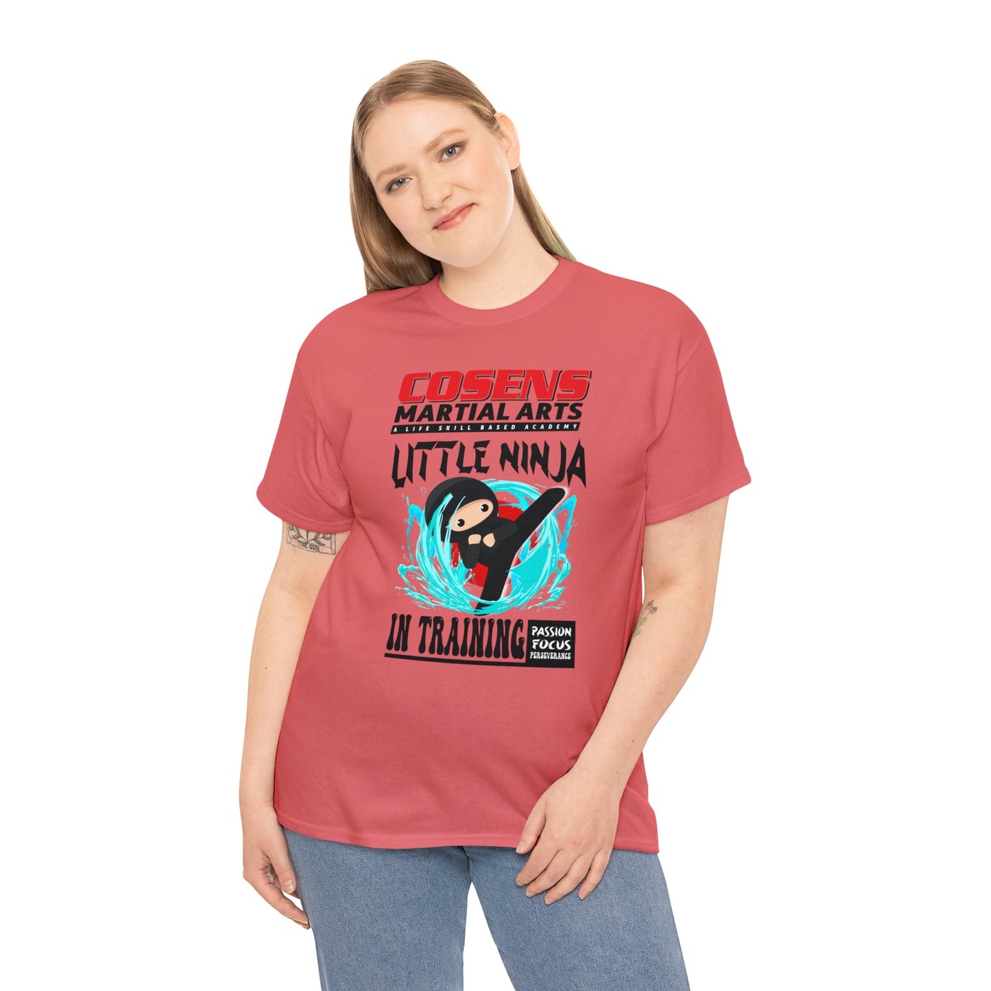 Adult "Little Ninja in Training" Cosens Martial Arts Unisex Heavy Cotton Tee Unisex Heavy Cotton Tee