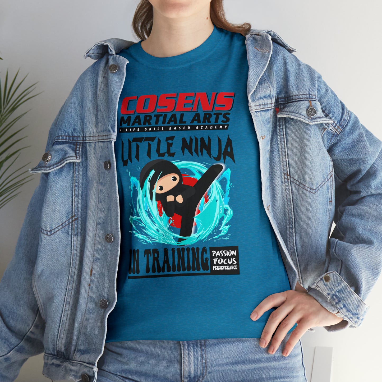 Adult "Little Ninja in Training" Cosens Martial Arts Unisex Heavy Cotton Tee Unisex Heavy Cotton Tee