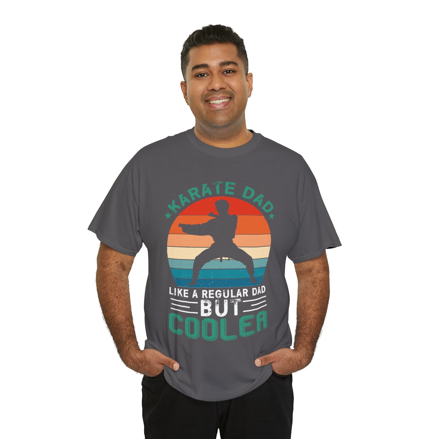 Cool Karate Dad Heavy Cotton Tee