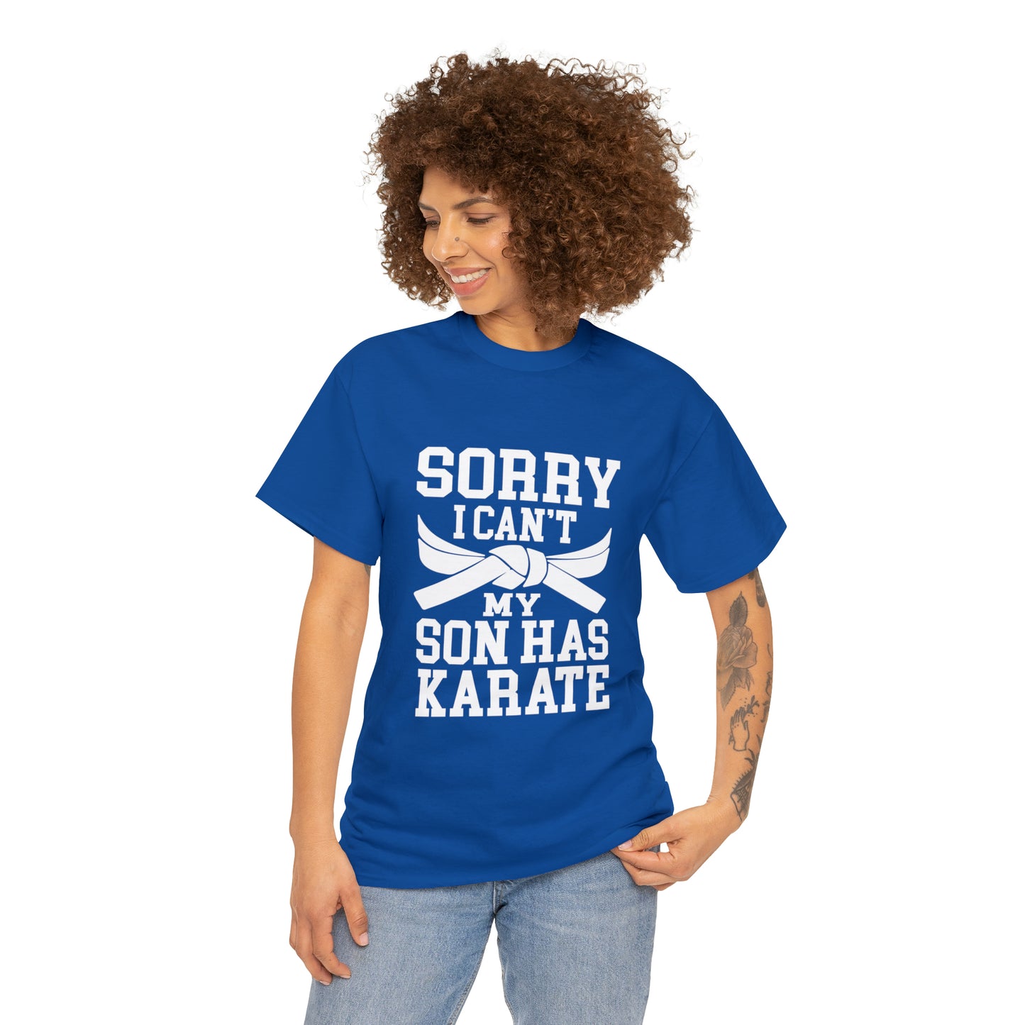 Sorry I Can't Karate Shirt, Shirt For Mom or Dad Heavy Cotton Tee