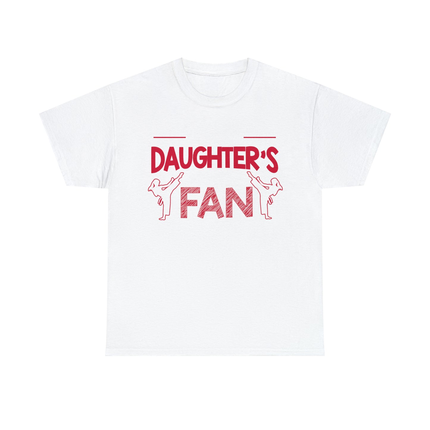 My Daughter's Greatest Fan! Shirt For Mom or Dad Heavy Cotton Tee