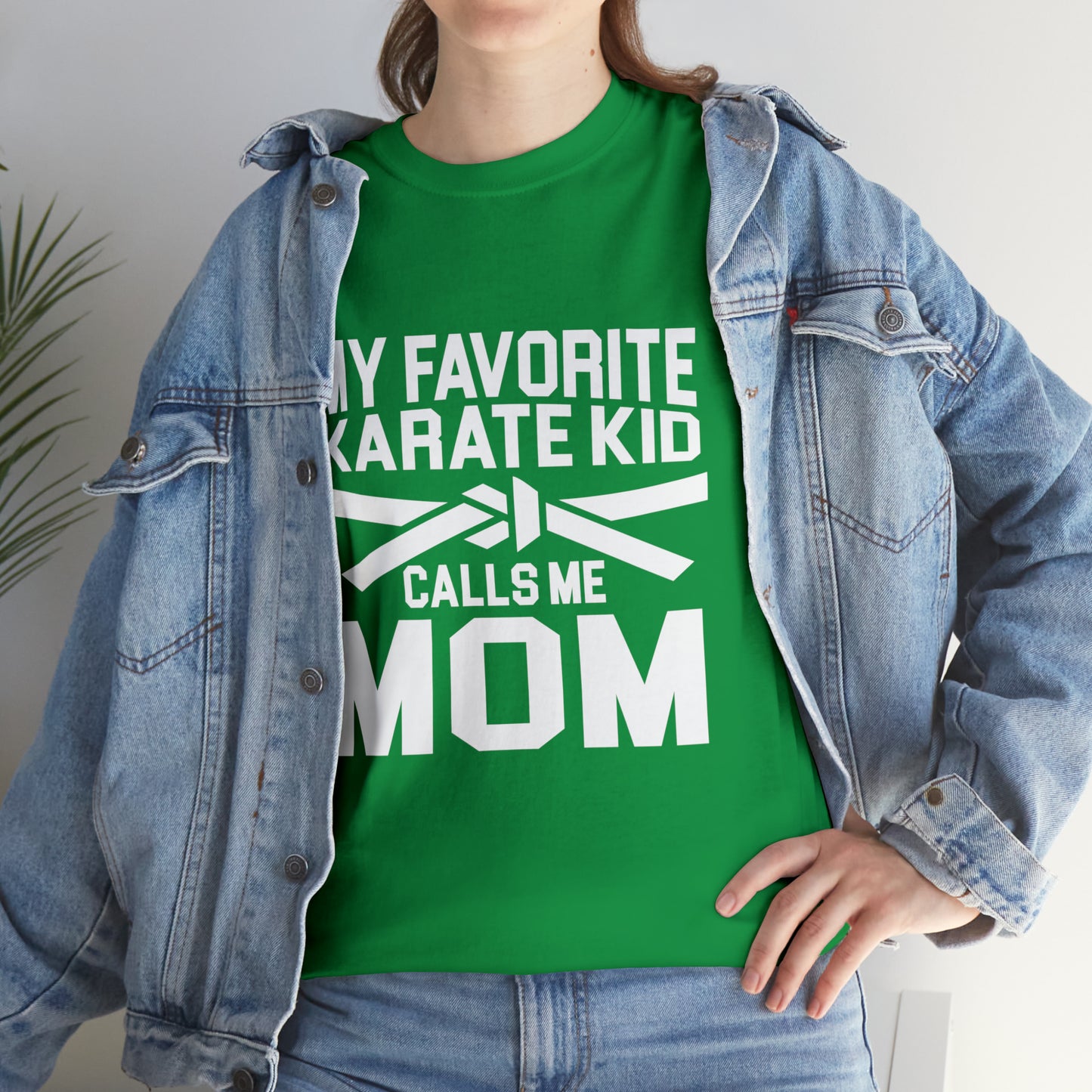 My Favorite Karate Kids Calls Me Mom Life Heavy Cotton Tee