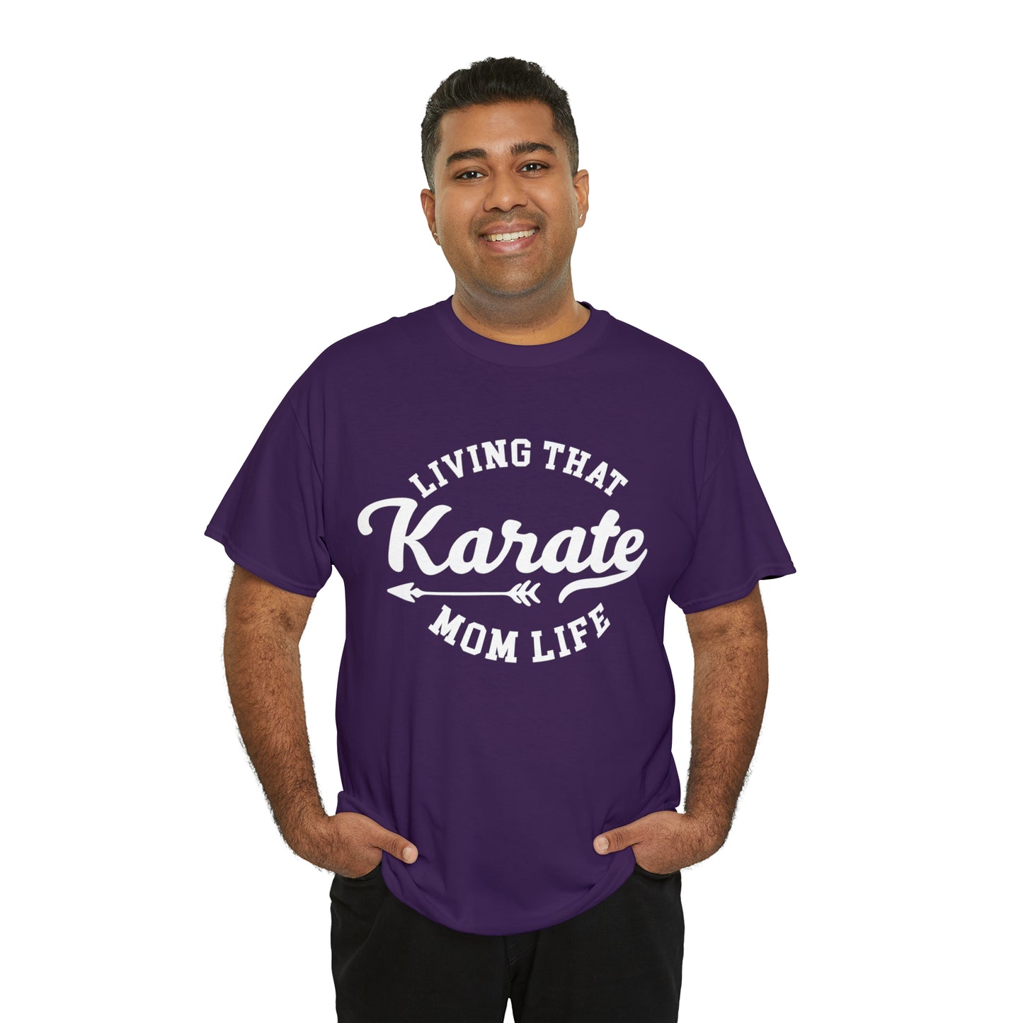 Karate Mom Life! Shirt For Mom, Heavy Cotton Tee
