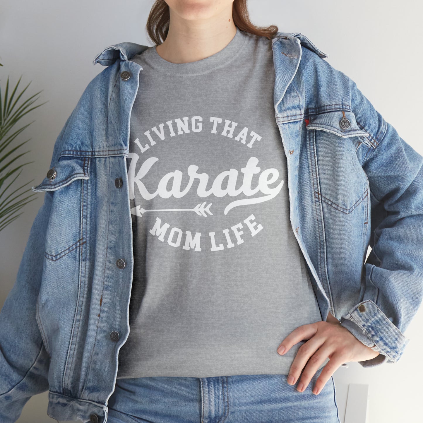 Karate Mom Life! Shirt For Mom, Heavy Cotton Tee