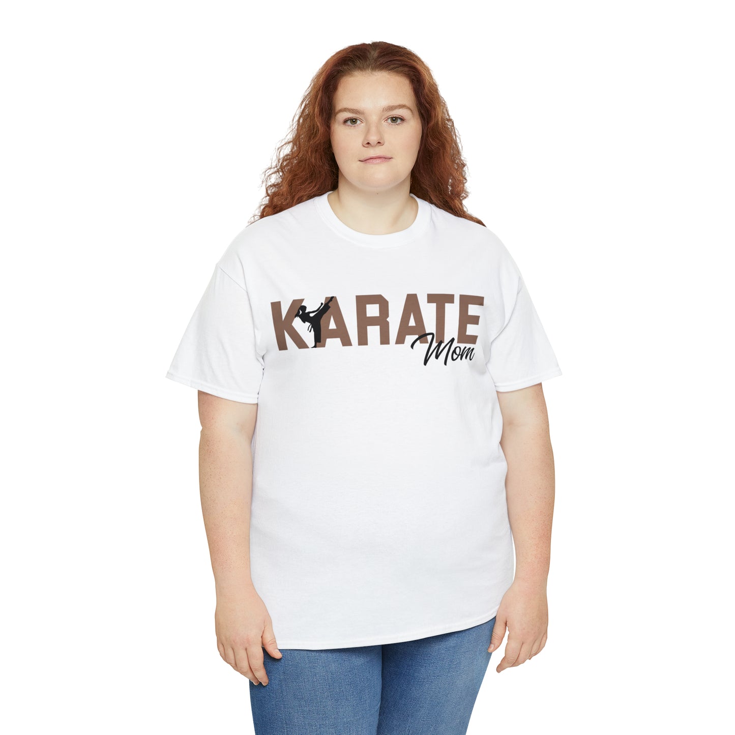 Karate Mom! Shirt For Mom Heavy Cotton Tee