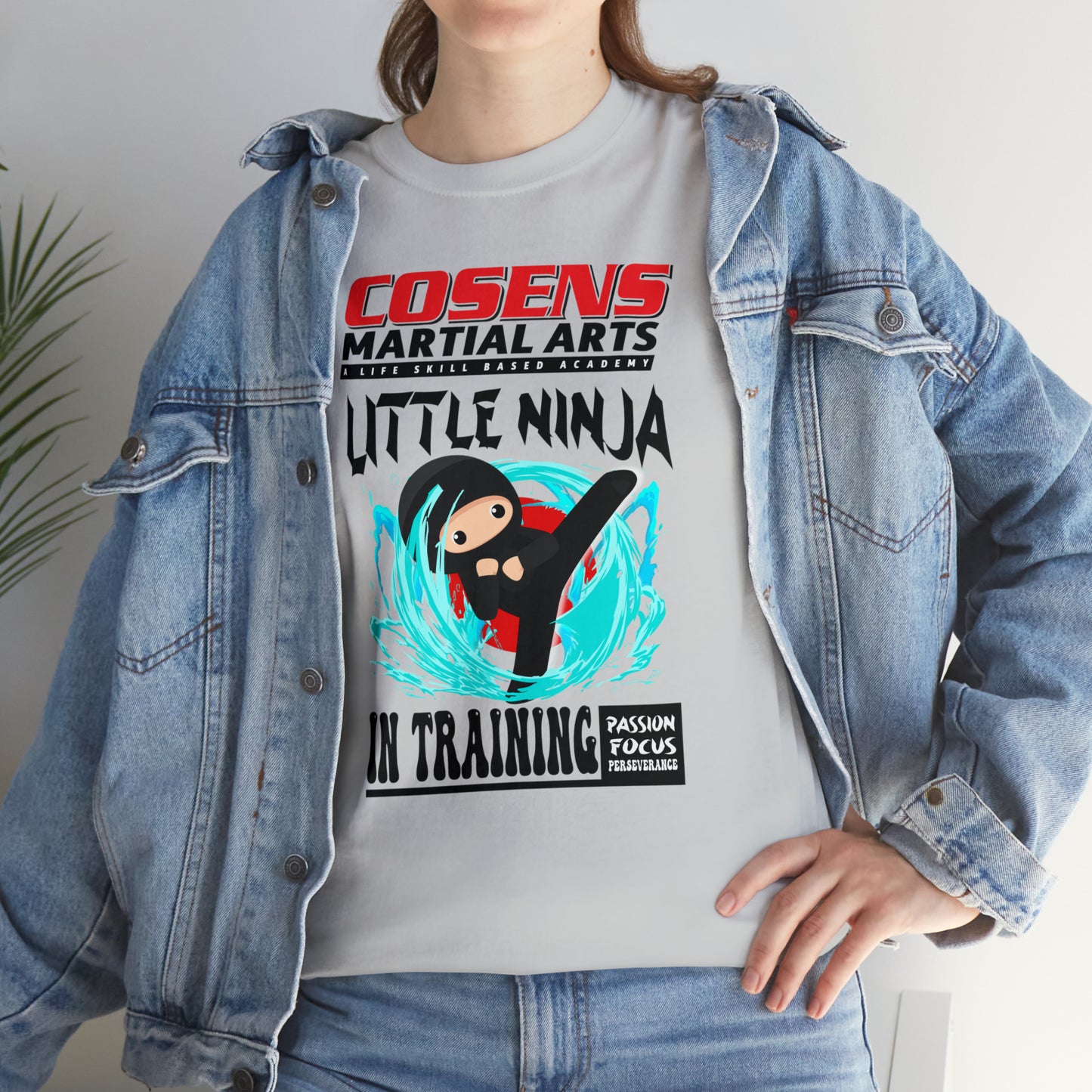 Adult "Little Ninja in Training" Cosens Martial Arts Unisex Heavy Cotton Tee Unisex Heavy Cotton Tee